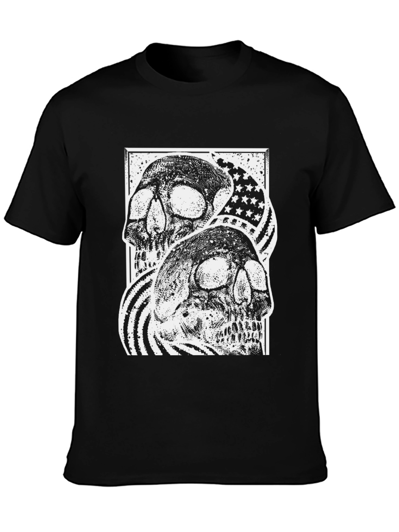 Skull American Flag Graphic Tee