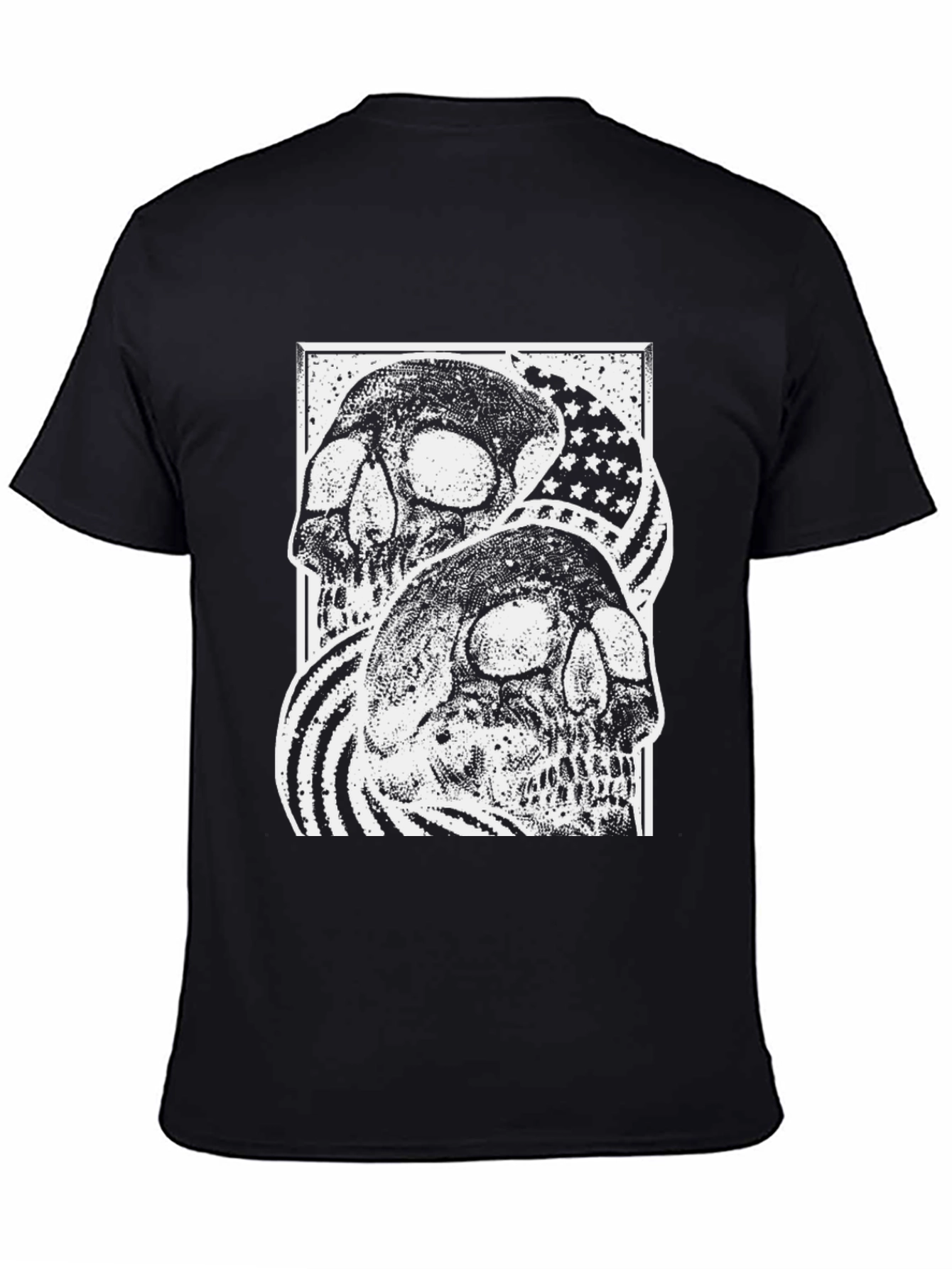 Skull American Flag Graphic Tee