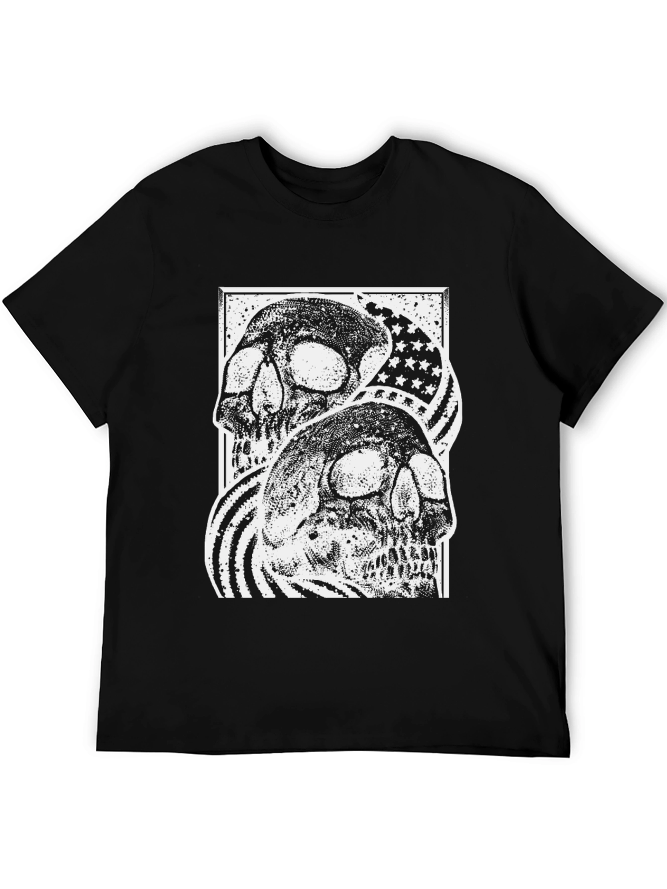 Skull American Flag Graphic Tee
