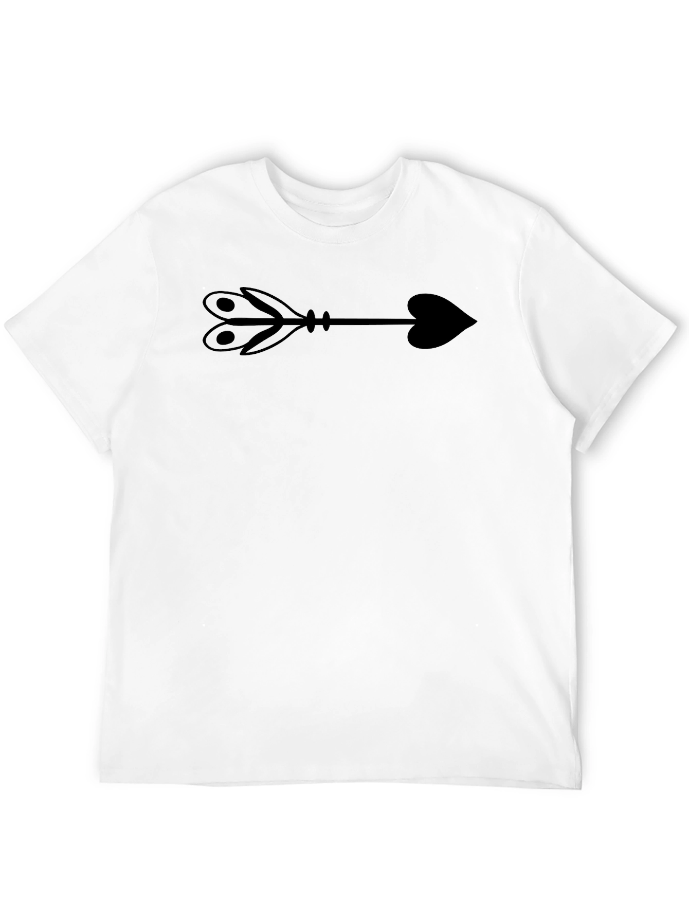Arrow Heart Graphic T-Shirt - Classic Black Tee
