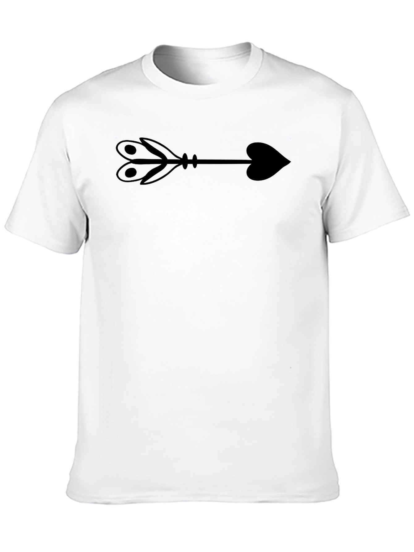 Arrow Heart Graphic T-Shirt - Classic Black Tee