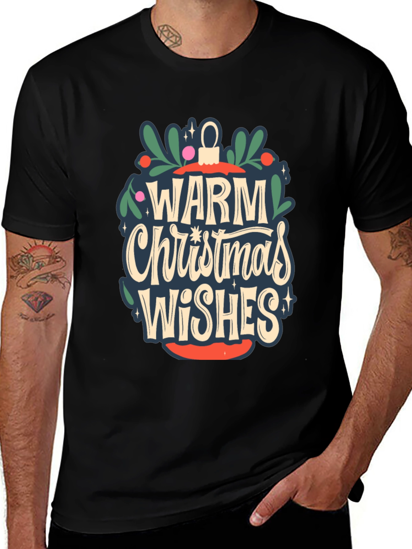 Warm Christmas Wishes Graphic Tee