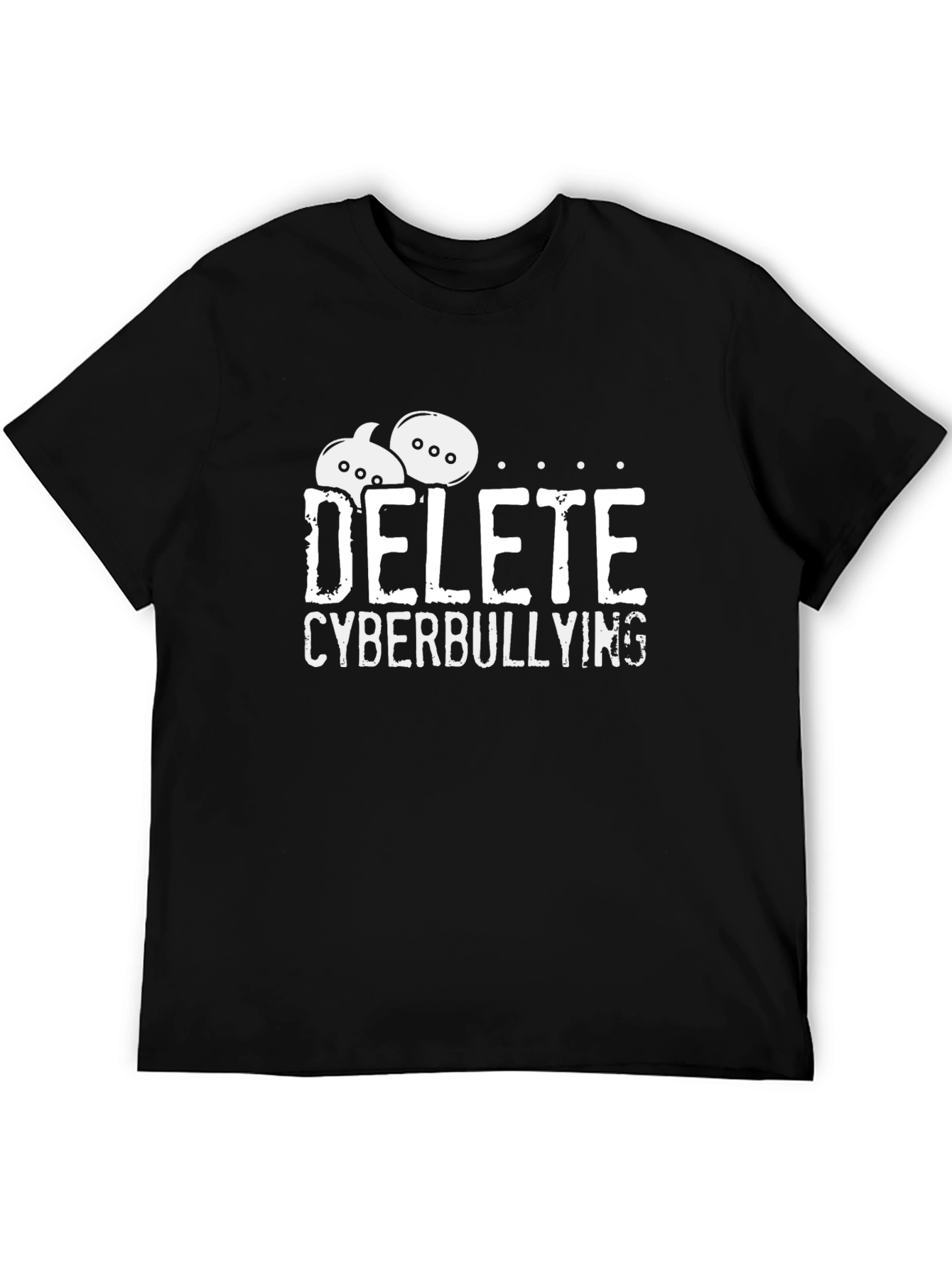 Delete Cyberbullying Black T-Shirt