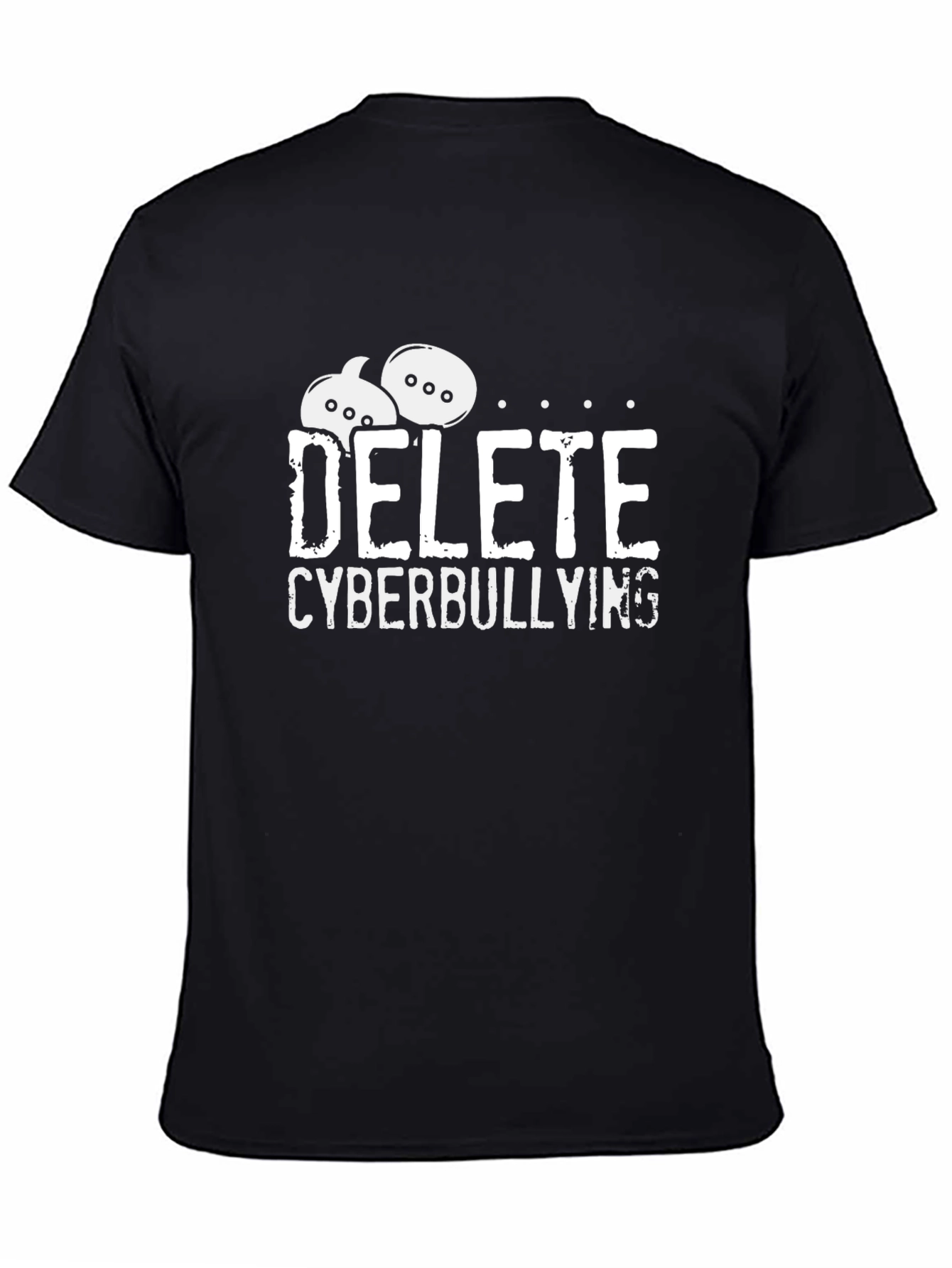 Delete Cyberbullying Black T-Shirt