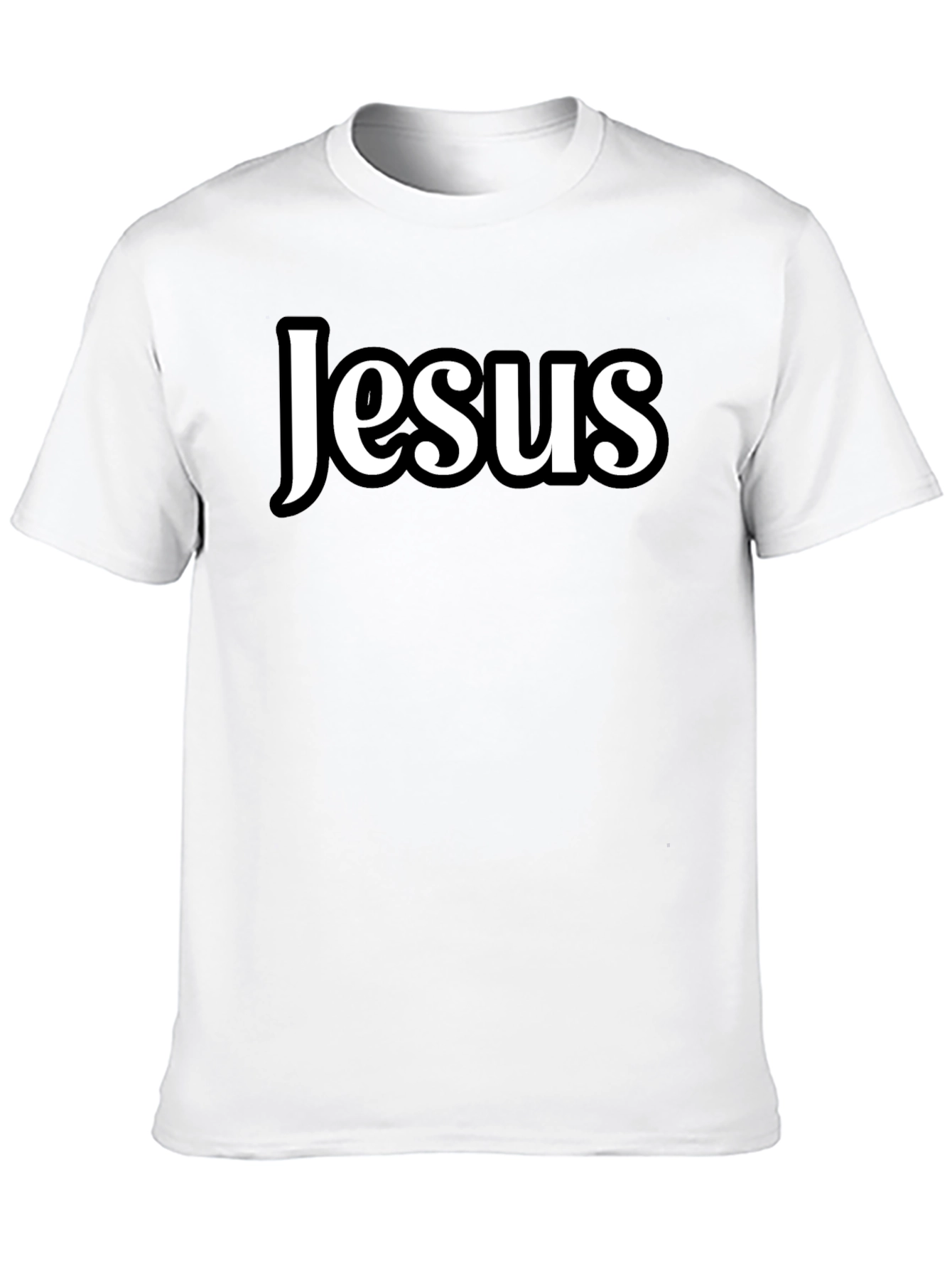 Jesus Graphic Black T-Shirt Religious Apparel