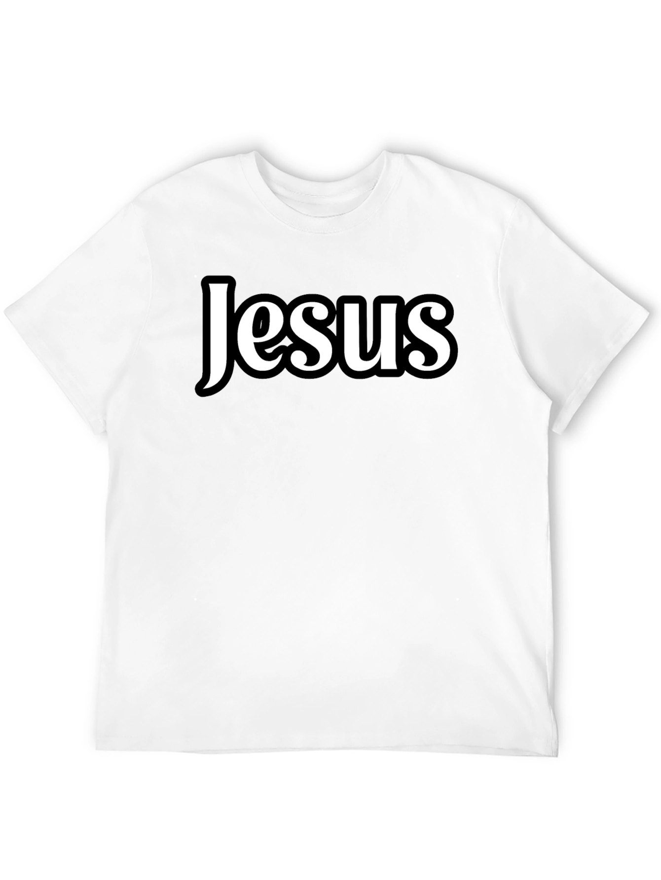 Jesus Graphic Black T-Shirt Religious Apparel