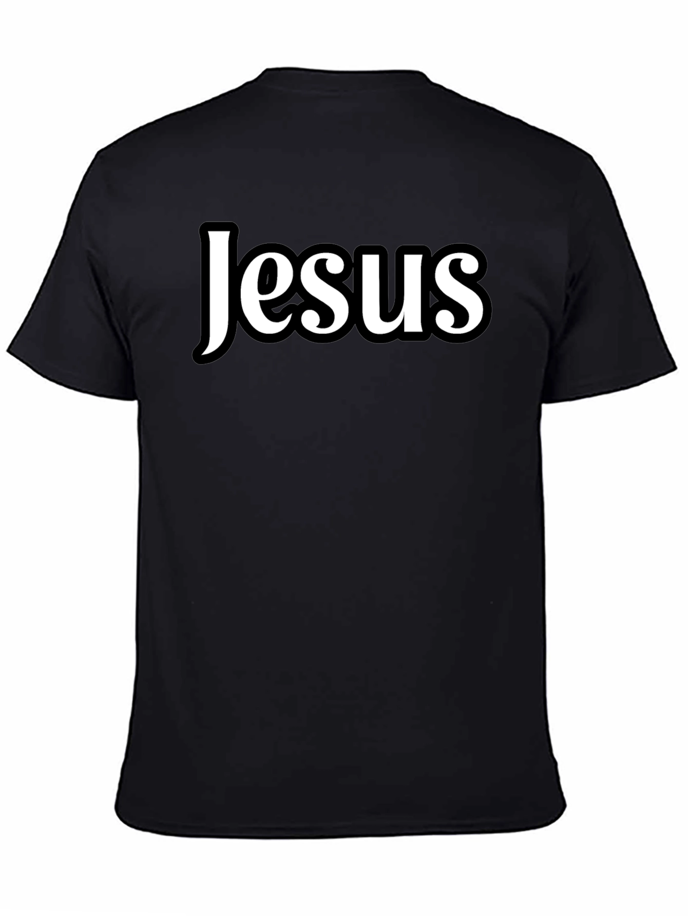 Jesus Graphic Black T-Shirt Religious Apparel