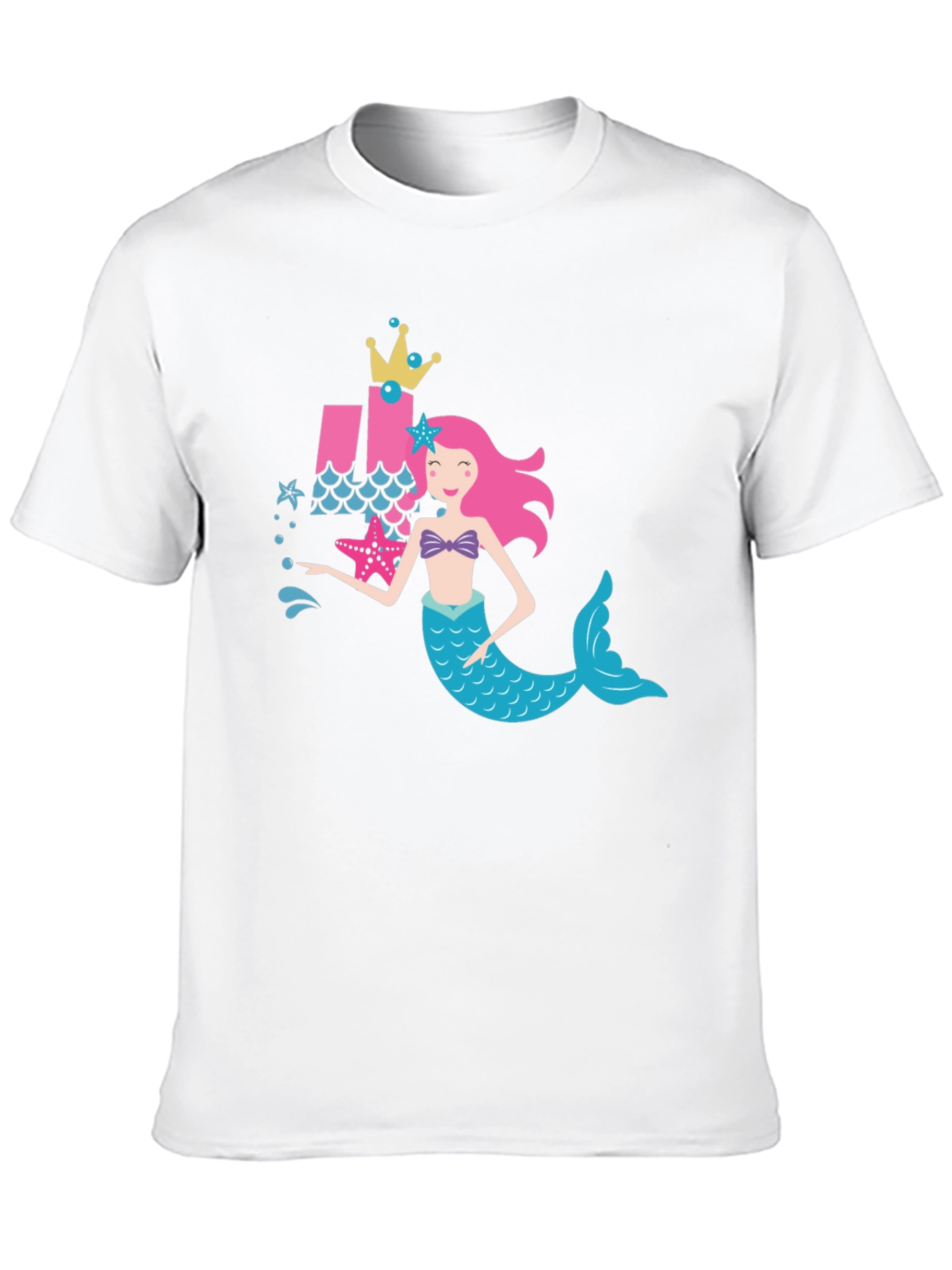 Mermaid Birthday Shirt Girls Party Tee