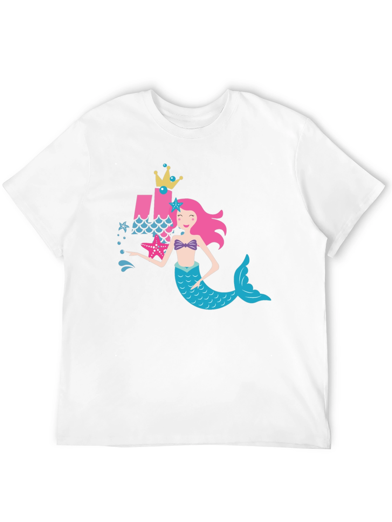 Mermaid Birthday Shirt Girls Party Tee