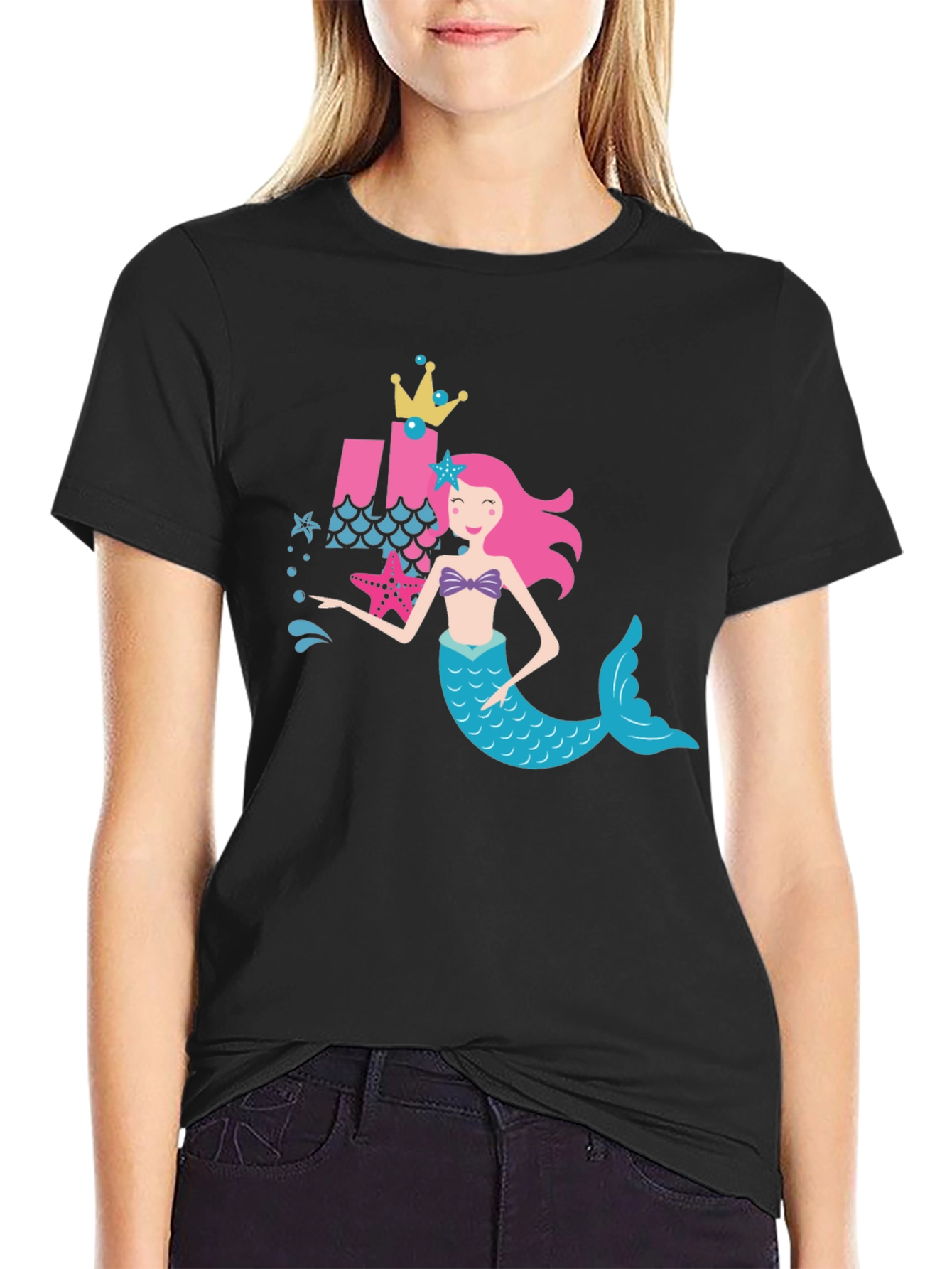 Mermaid Birthday Shirt Girls Party Tee