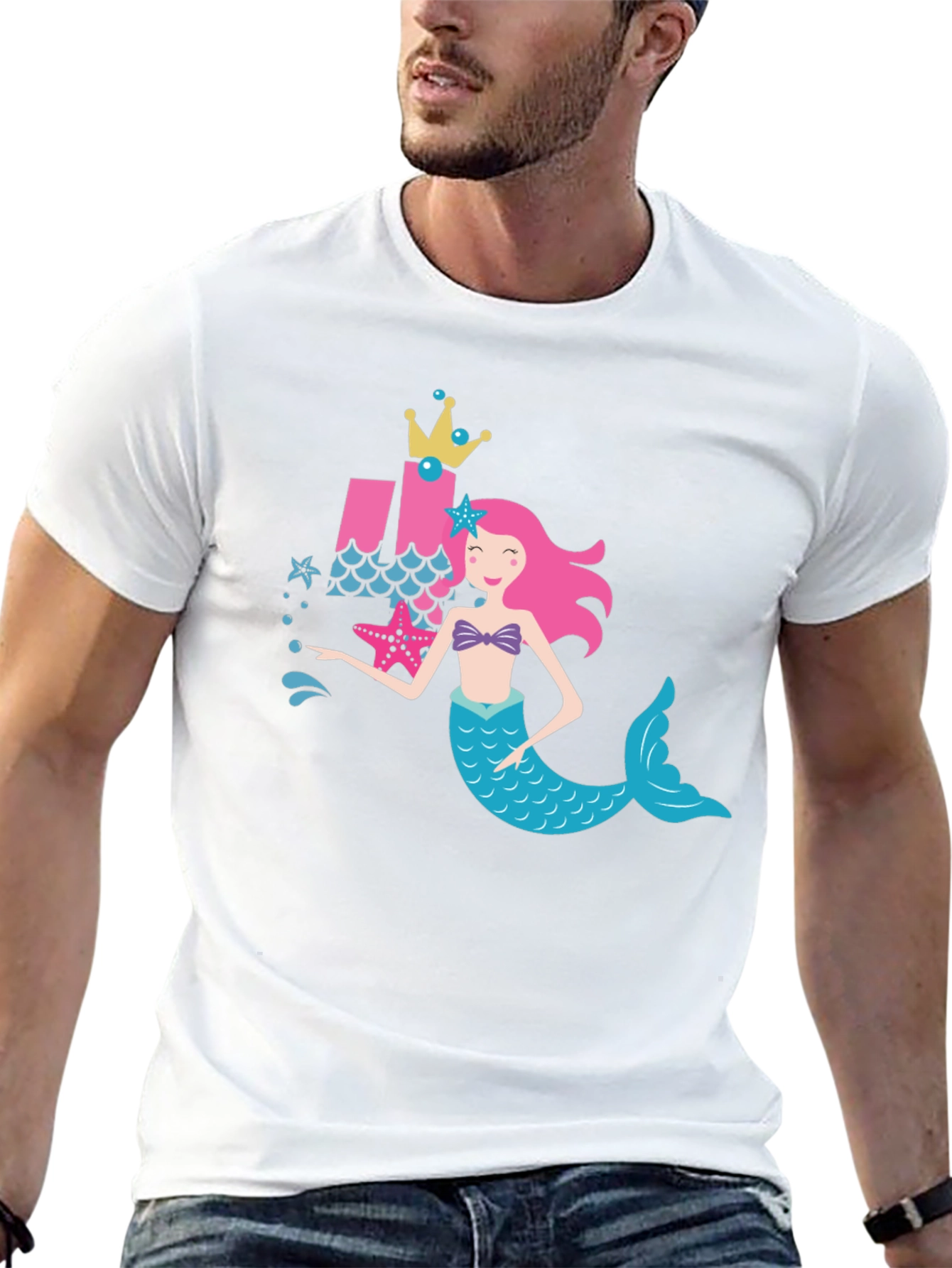 Mermaid Birthday Shirt Girls Party Tee