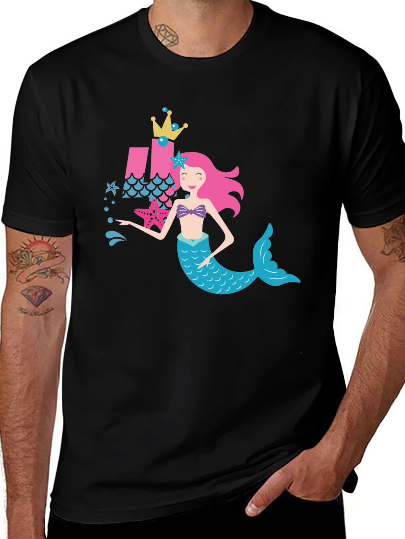 Mermaid Birthday Shirt Girls Party Tee