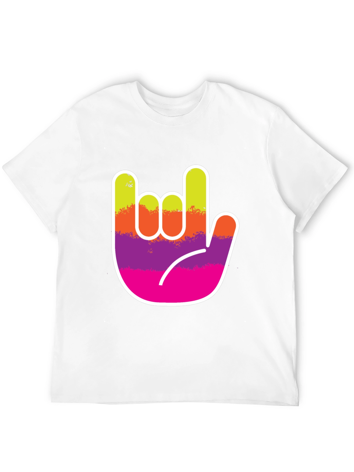 Rock On Hand Graphic Tee - Black