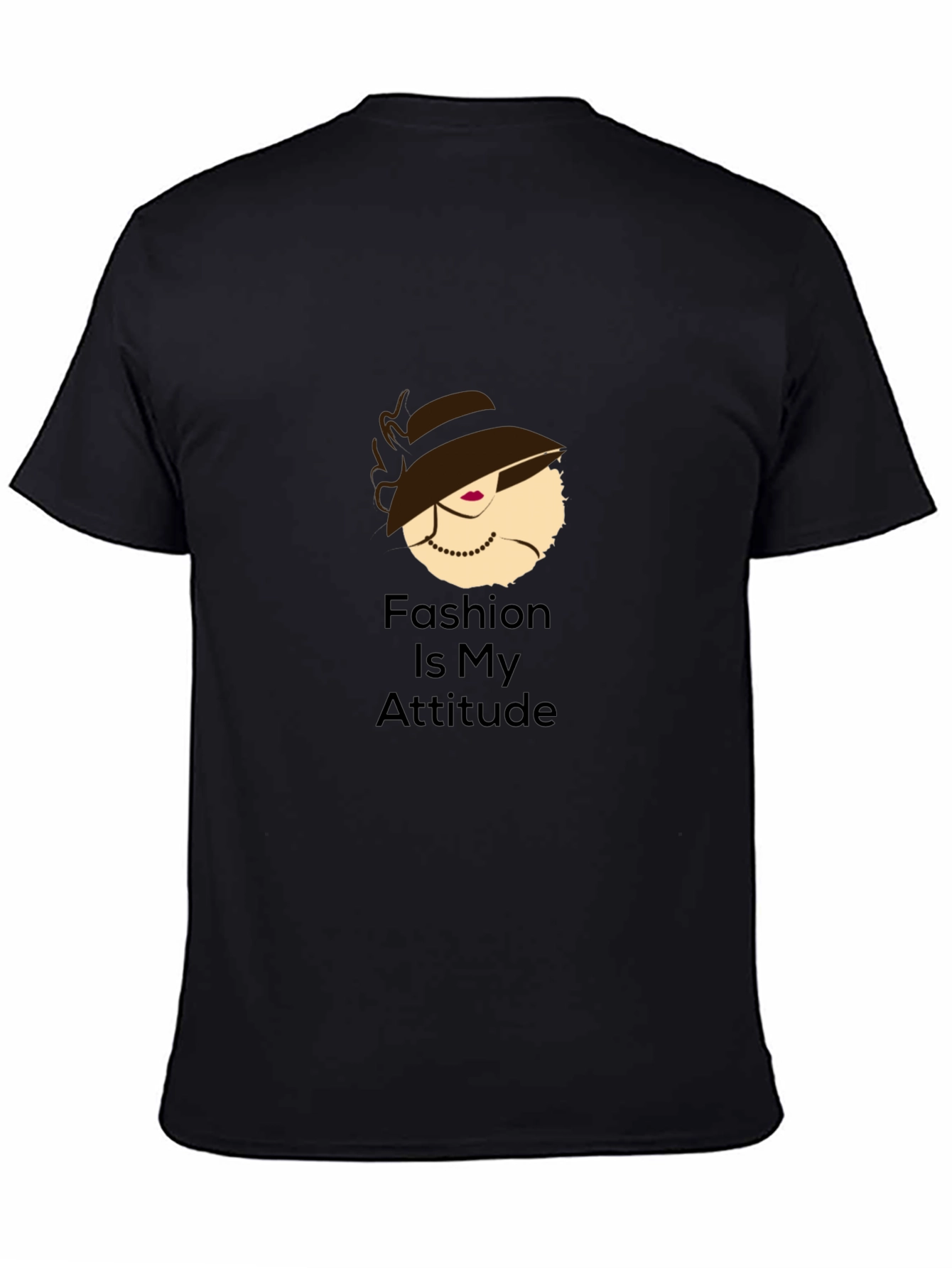 Fashion Attitude Black T-Shirt for Stylish Individuals