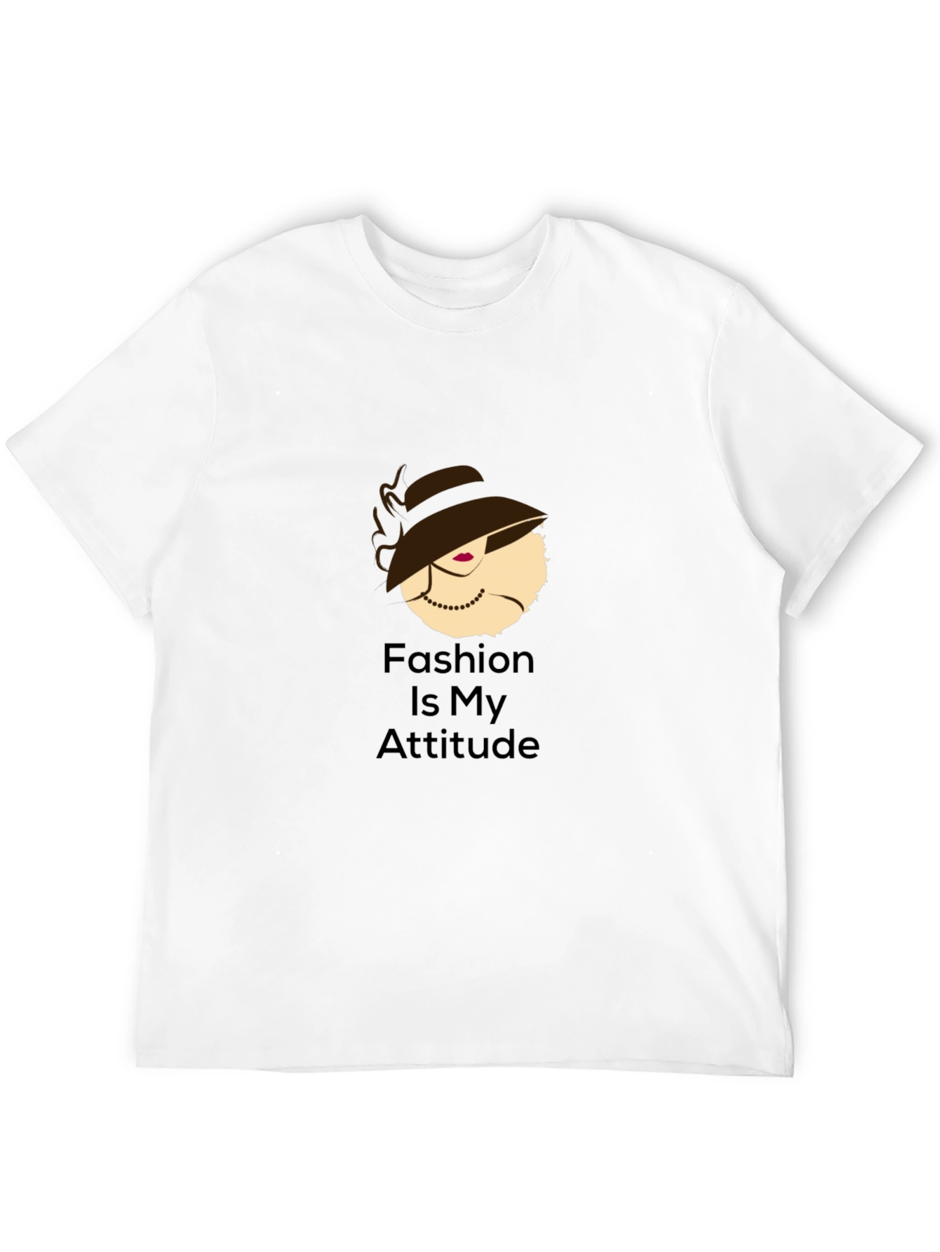 Fashion Attitude Black T-Shirt for Stylish Individuals