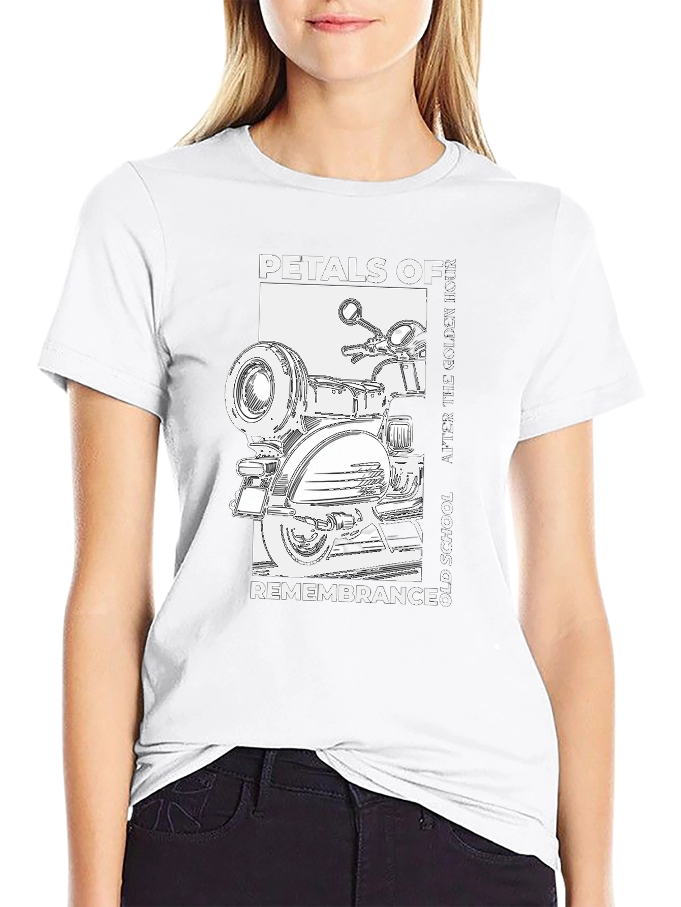 Petals of Remembrance Scooter Graphic T-Shirt
