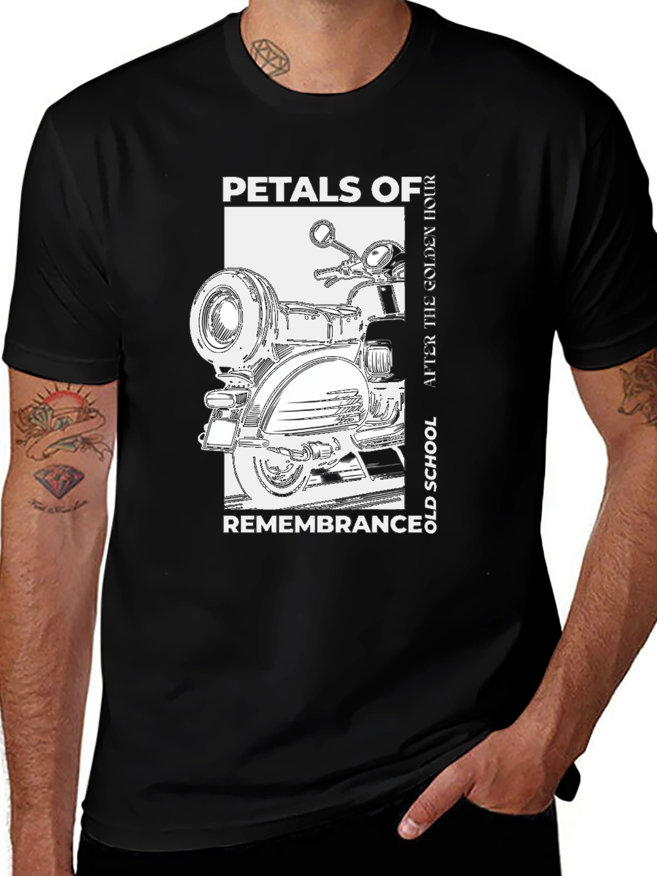 Petals of Remembrance Scooter Graphic T-Shirt