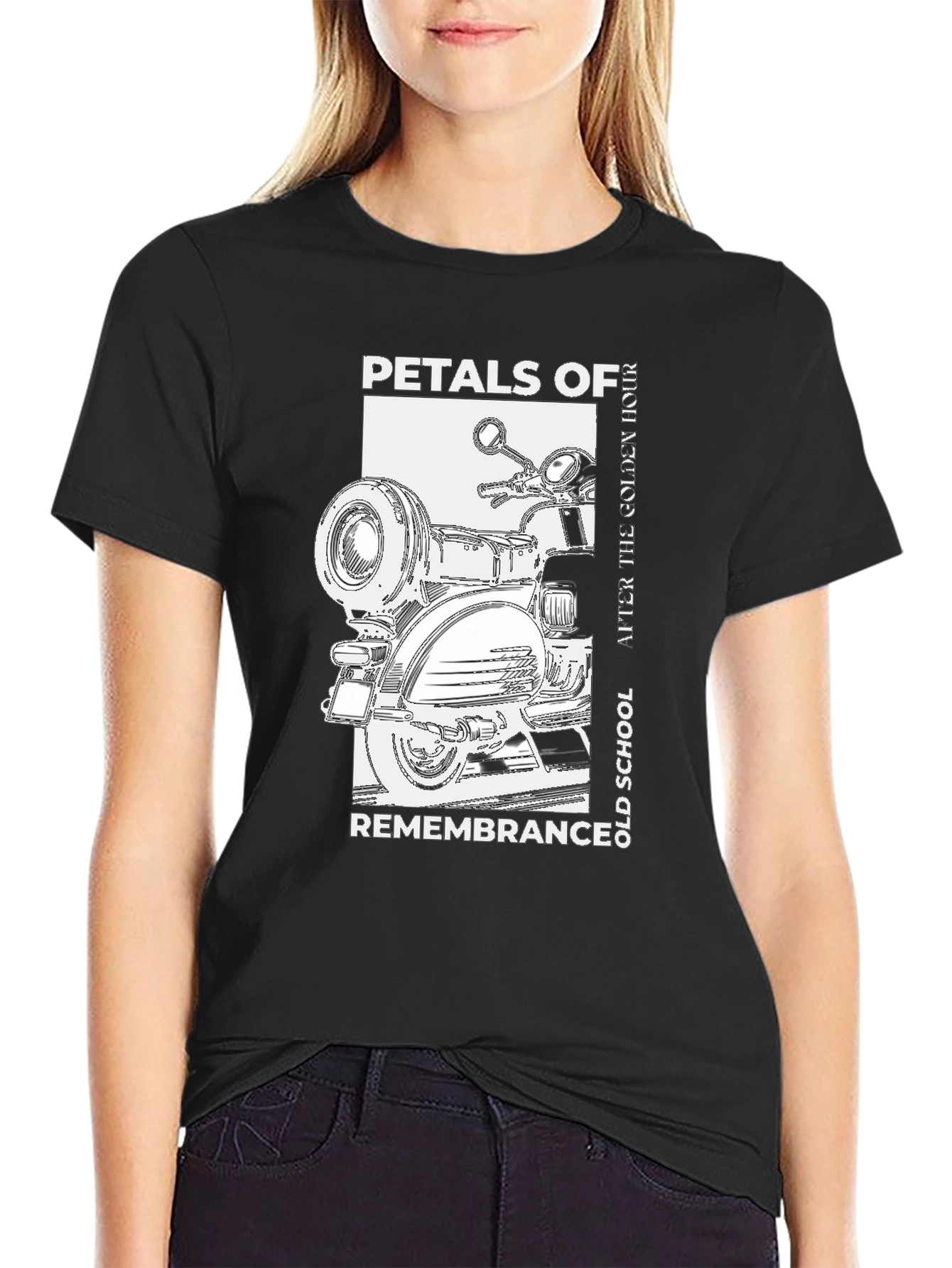 Petals of Remembrance Scooter Graphic T-Shirt