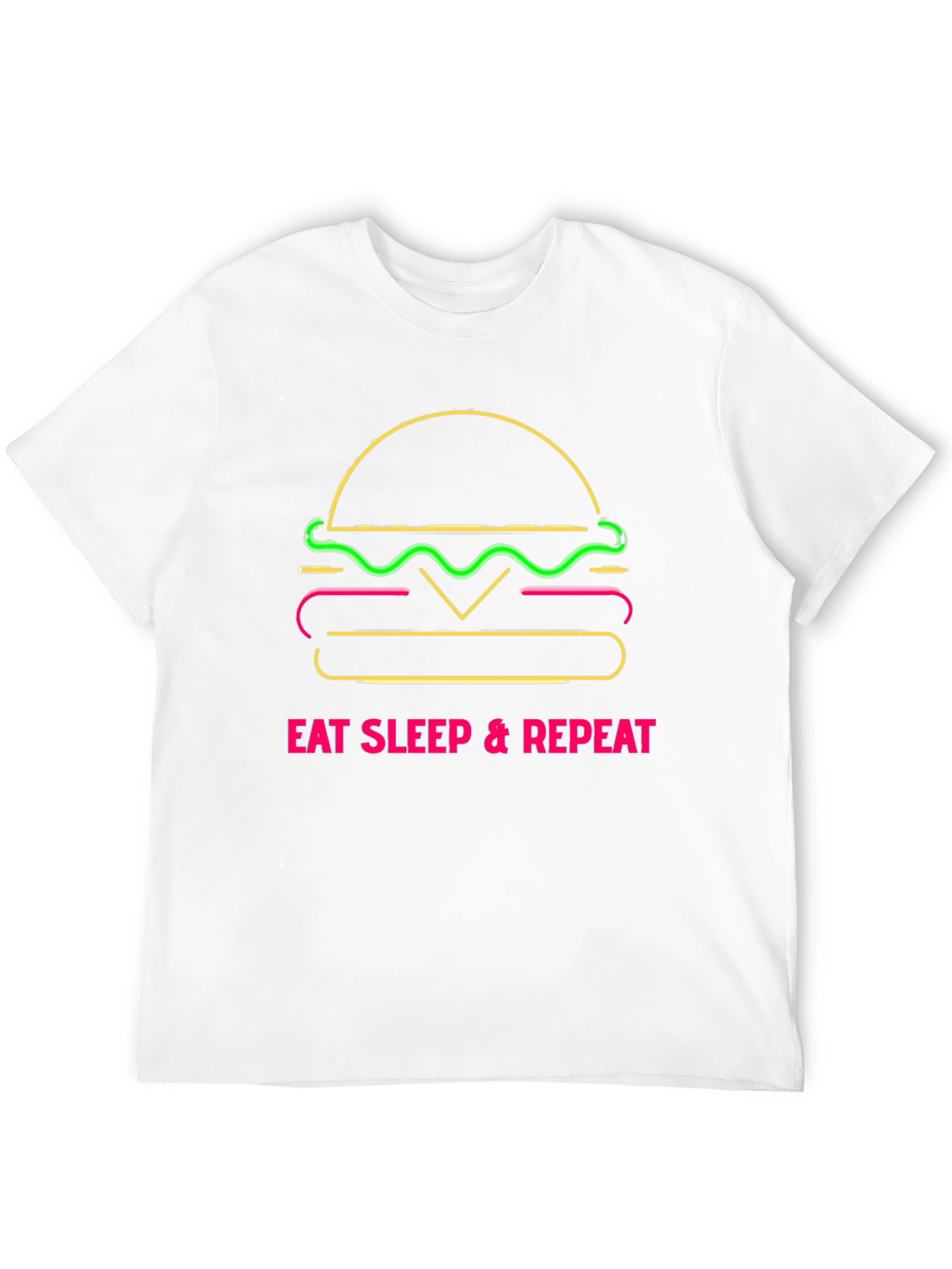 Eat Sleep Repeat Burger Graphic Tee