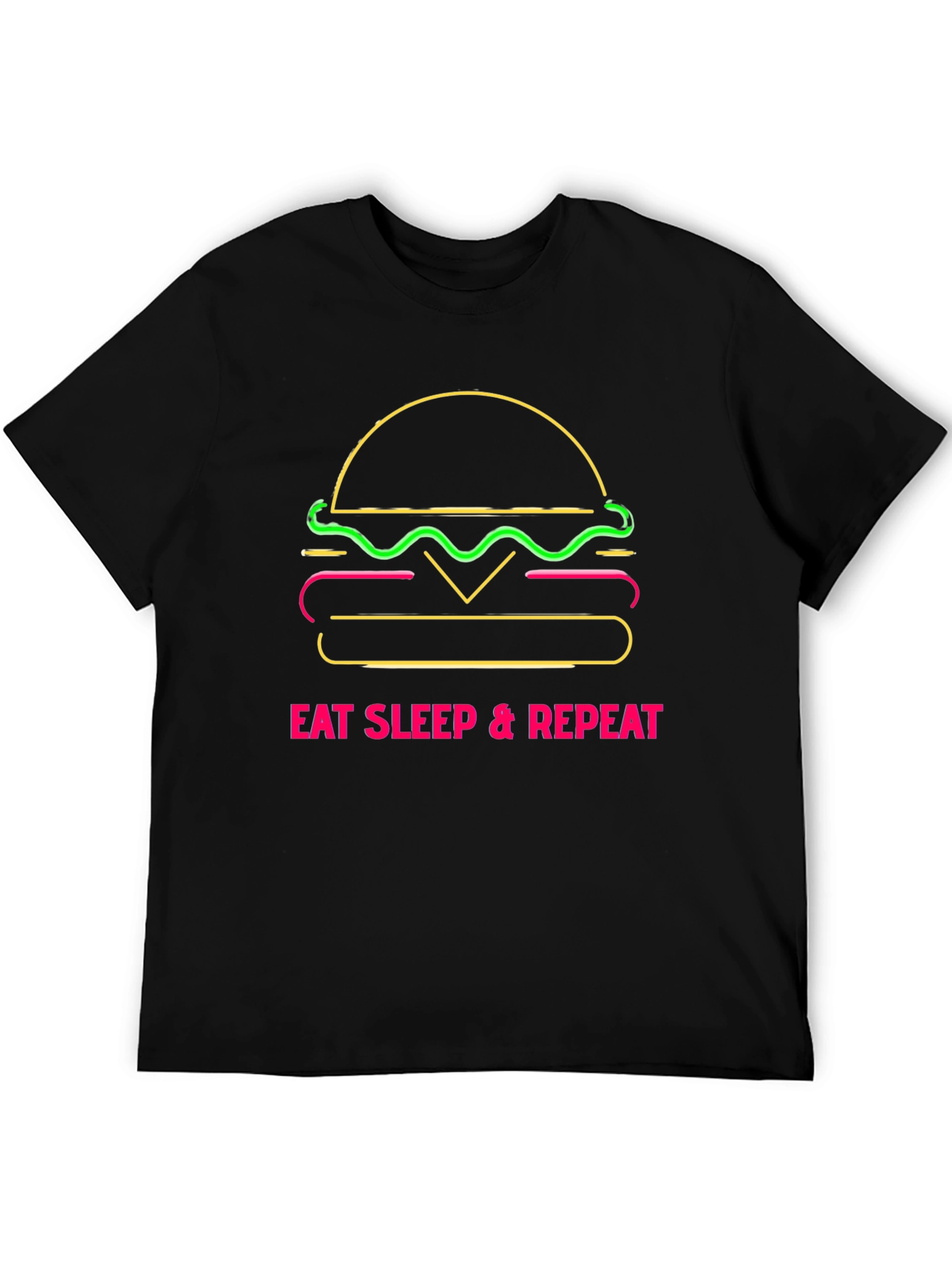 Eat Sleep Repeat Burger Graphic Tee