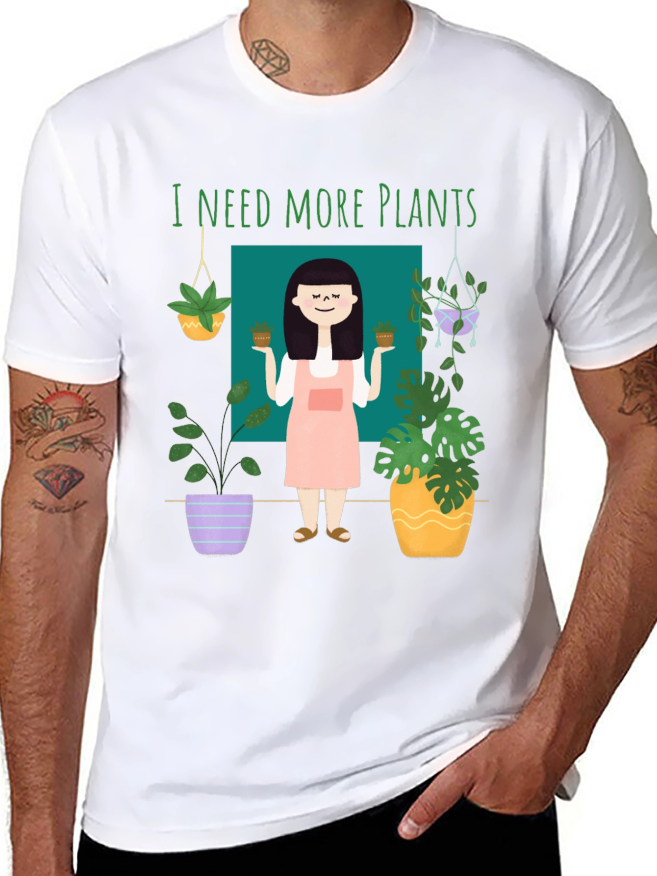 I Need More Plants Graphic T-Shirt