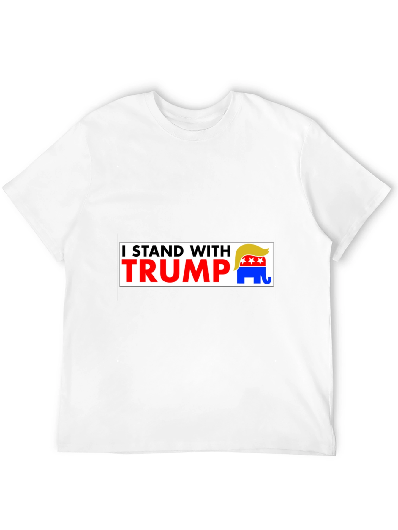 I Stand With Trump Graphic Tee - Black