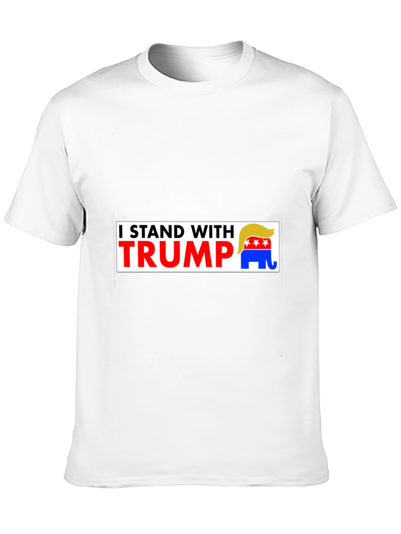 I Stand With Trump Graphic Tee - Black