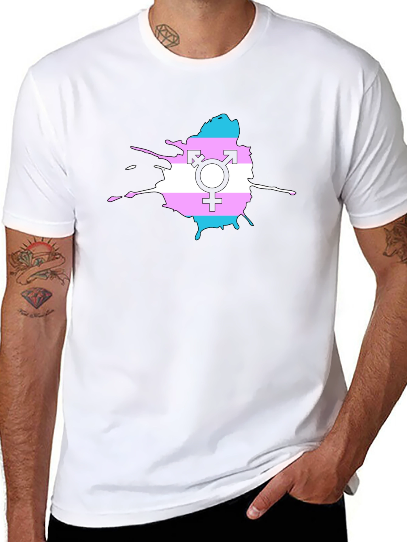 Transgender Pride Splatter T-Shirt