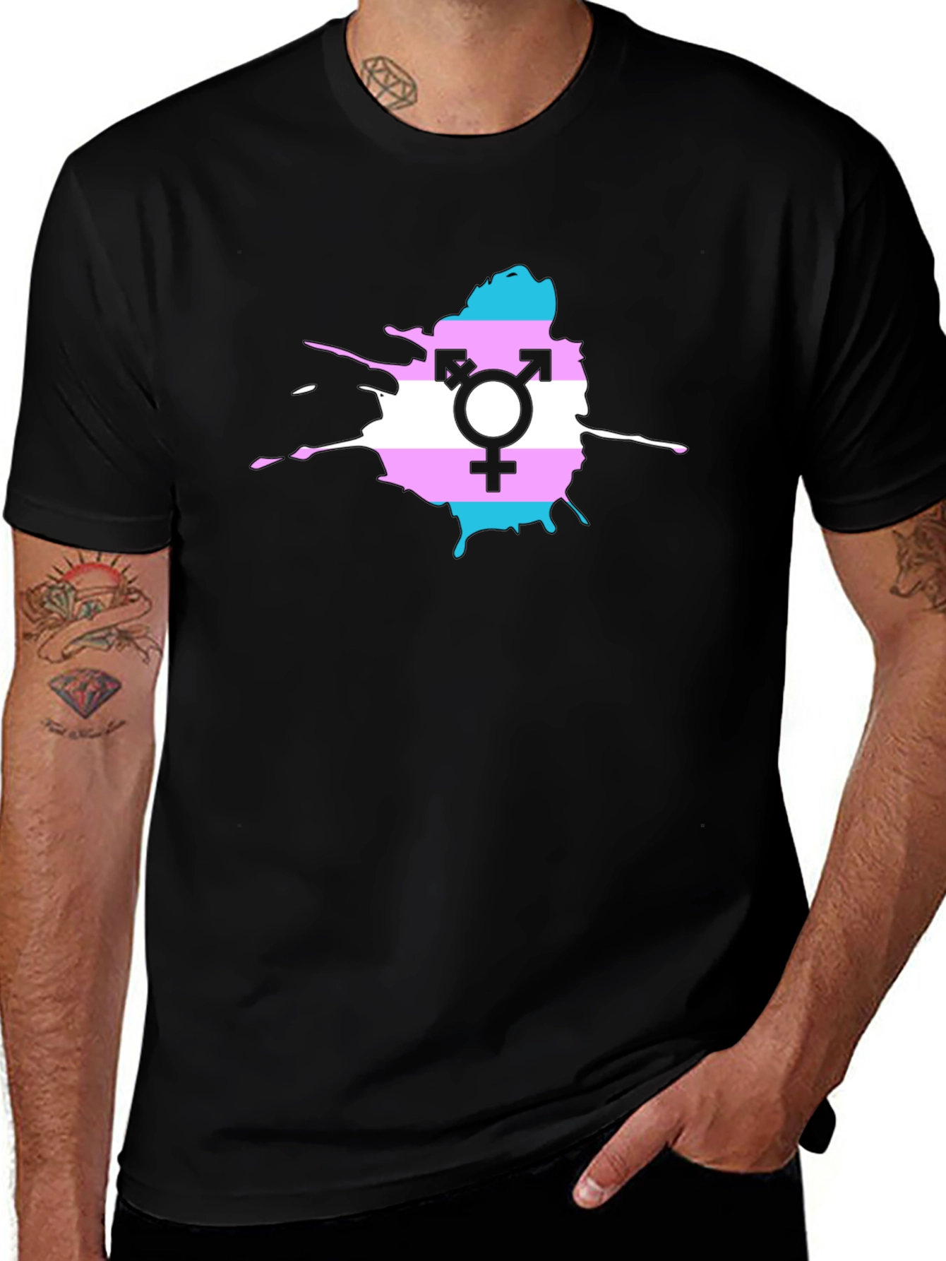 Transgender Pride Splatter T-Shirt