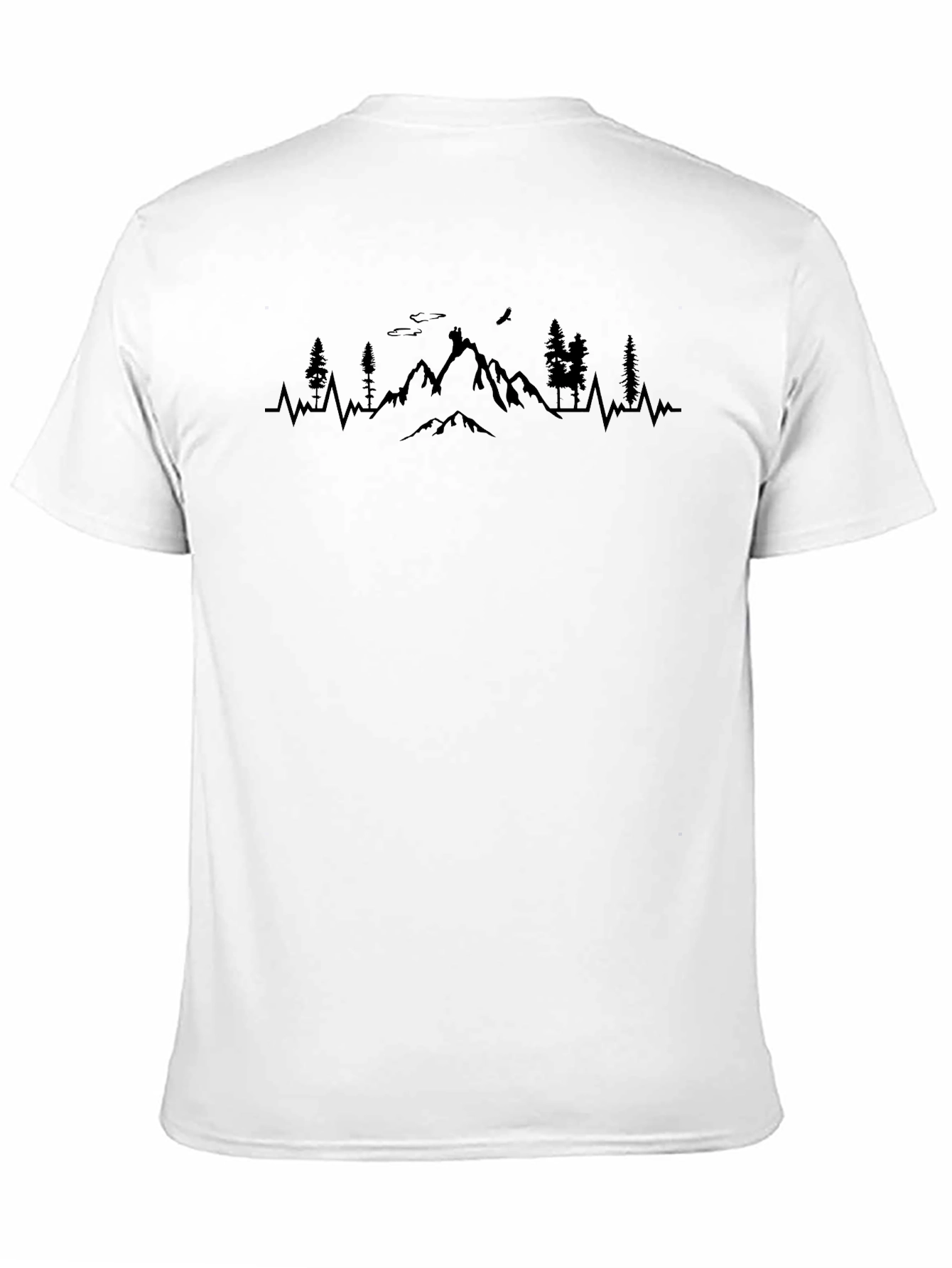 Mountain Heartbeat Graphic Tee - Nature Lover T-Shirt