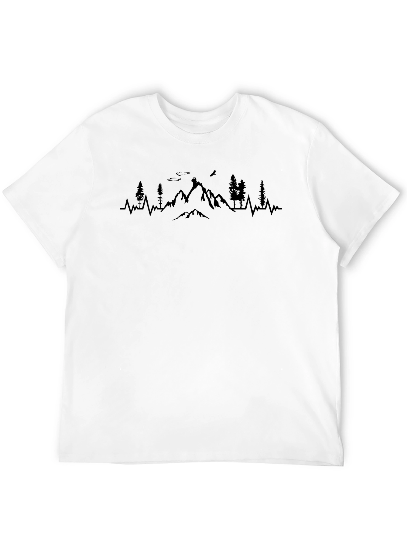 Mountain Heartbeat Graphic Tee - Nature Lover T-Shirt