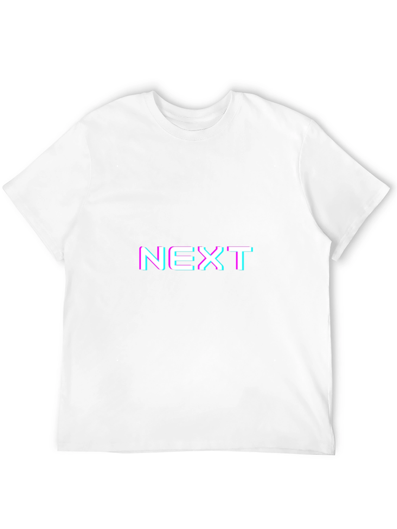 NEXT Glitch Graphic Tee - Black Casual Shirt