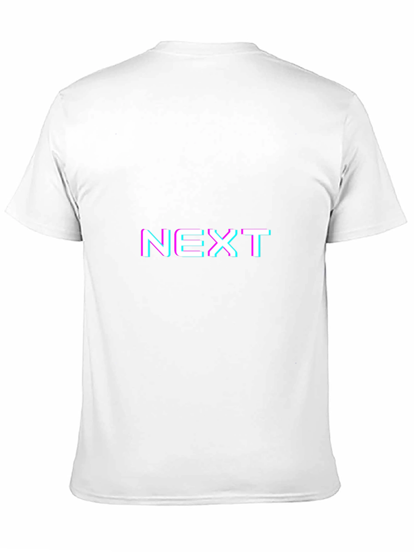 NEXT Glitch Graphic Tee - Black Casual Shirt