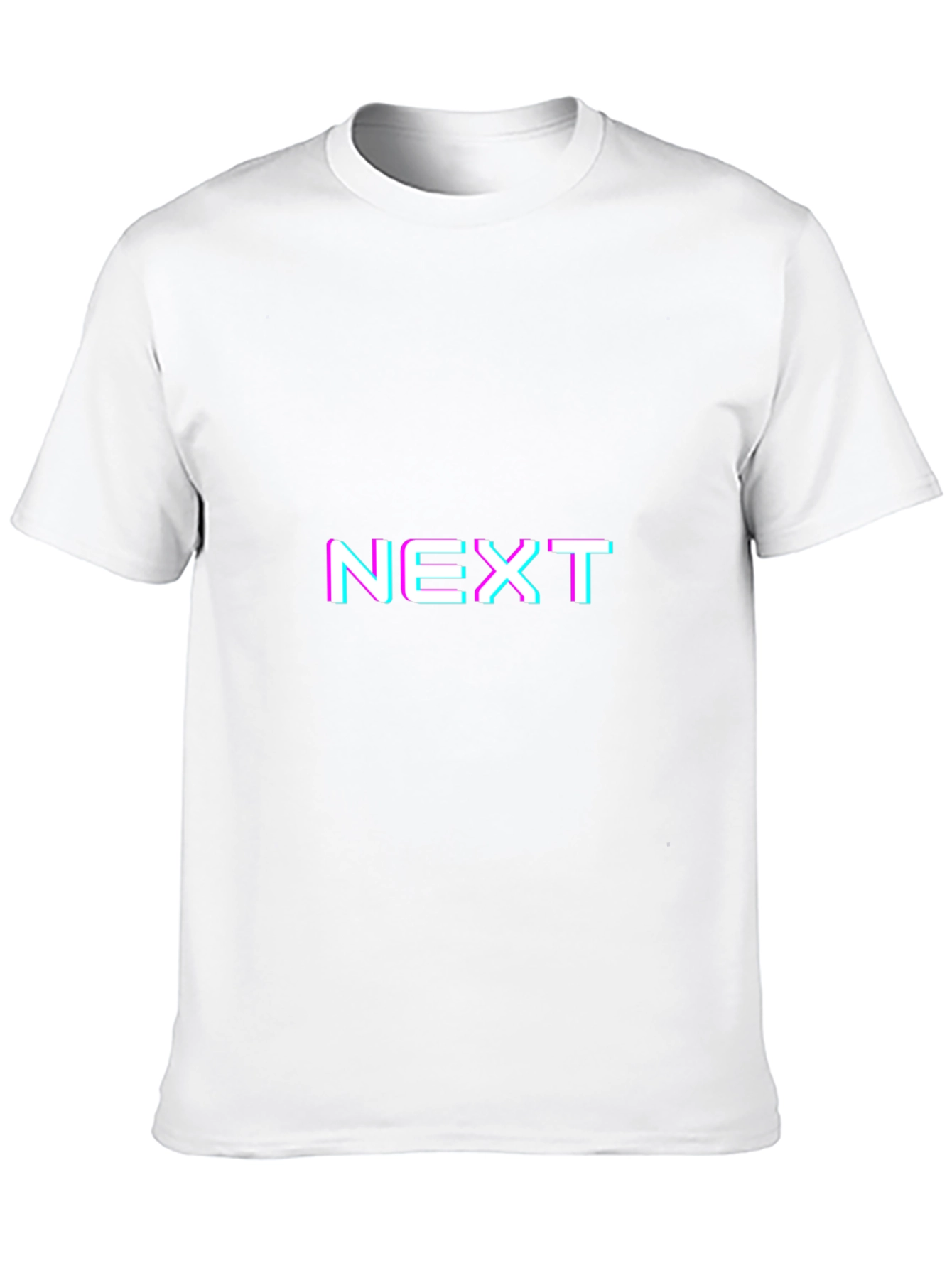 NEXT Glitch Graphic Tee - Black Casual Shirt