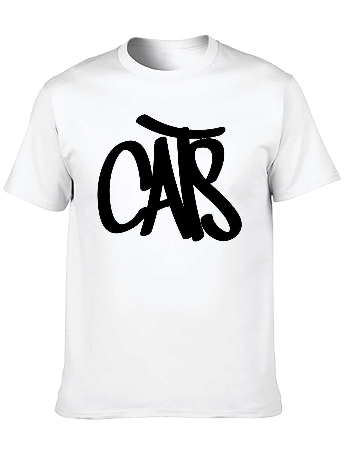 Mens Black T-Shirt with CAR Graphic