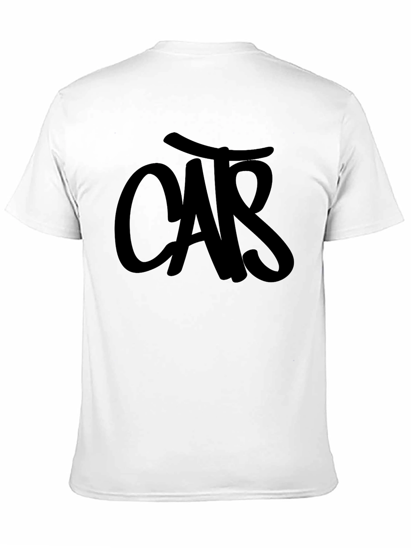 Mens Black T-Shirt with CAR Graphic
