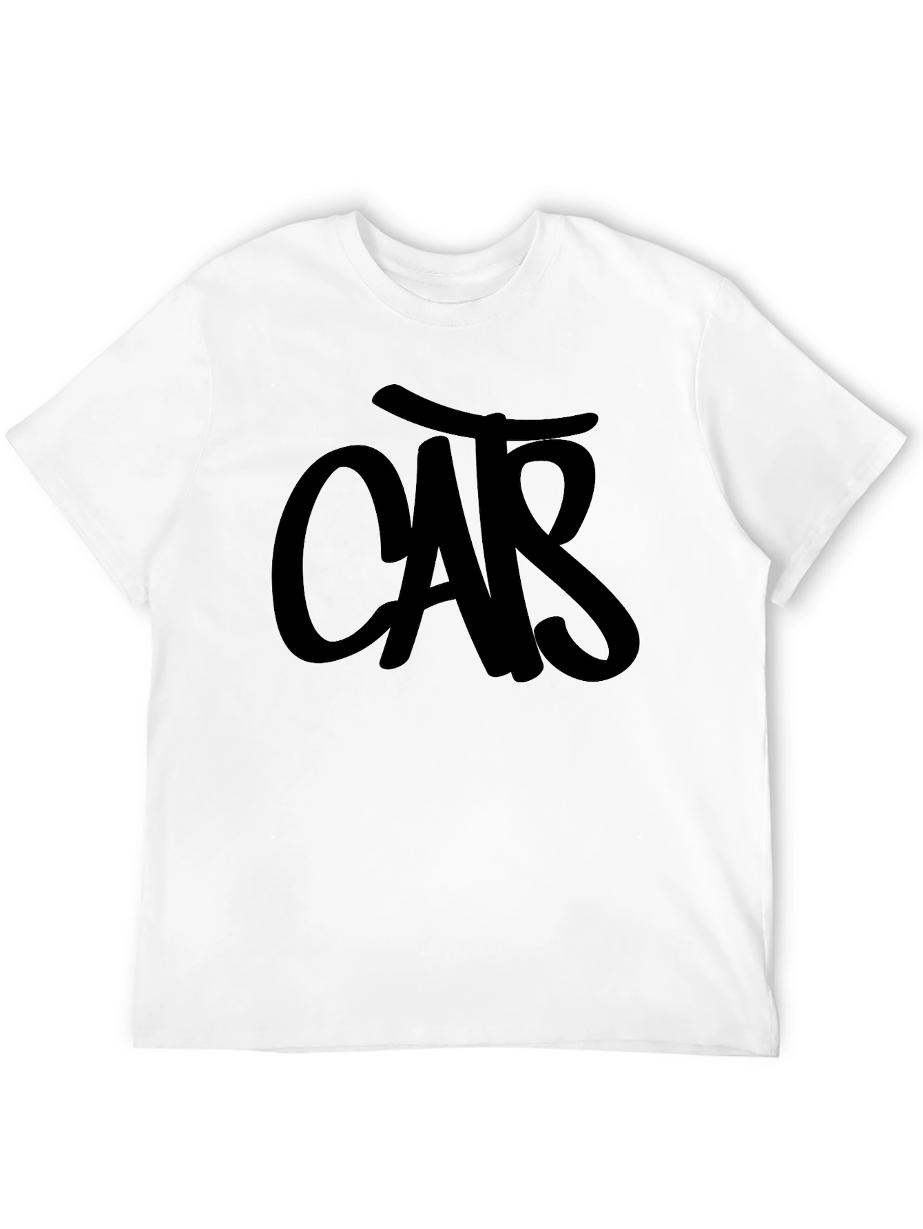 Mens Black T-Shirt with CAR Graphic