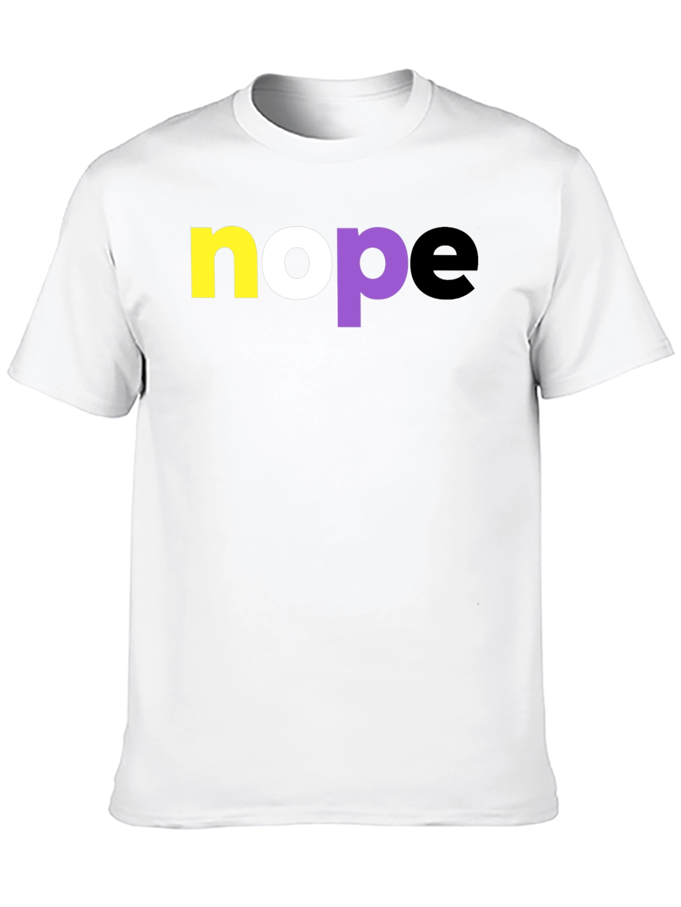 Nope Non-Binary Pride T-Shirt - Black