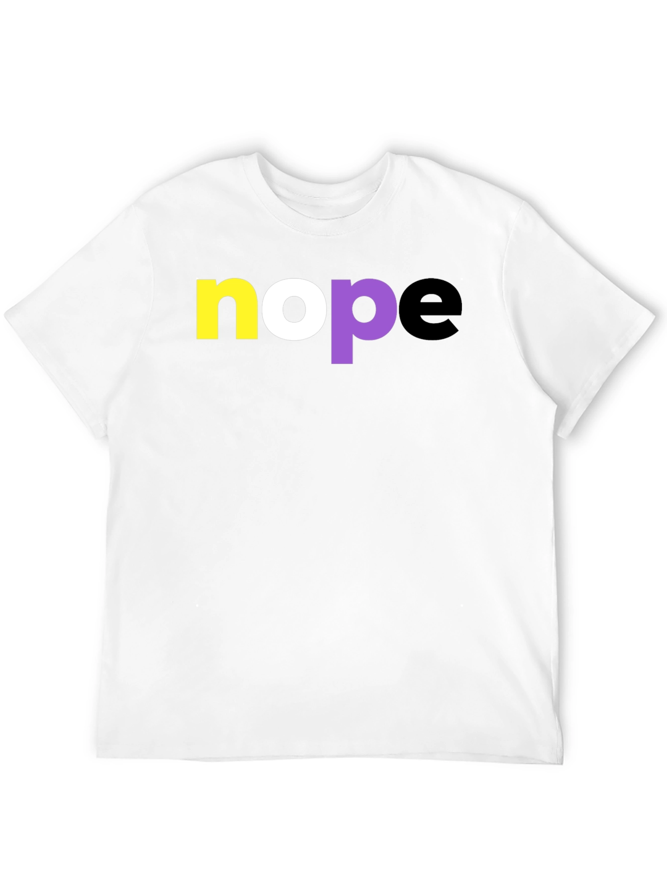Nope Non-Binary Pride T-Shirt - Black