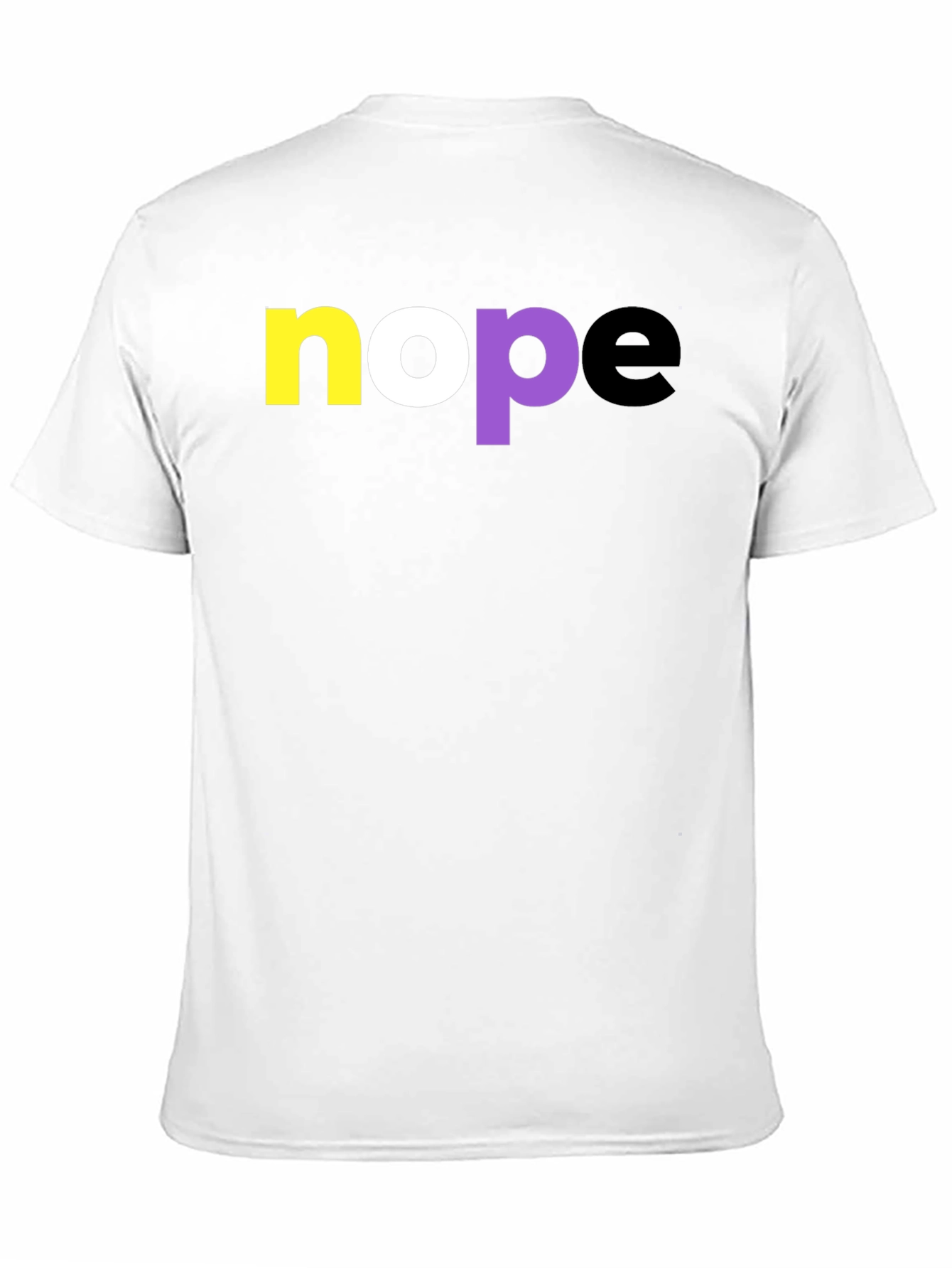 Nope Non-Binary Pride T-Shirt - Black