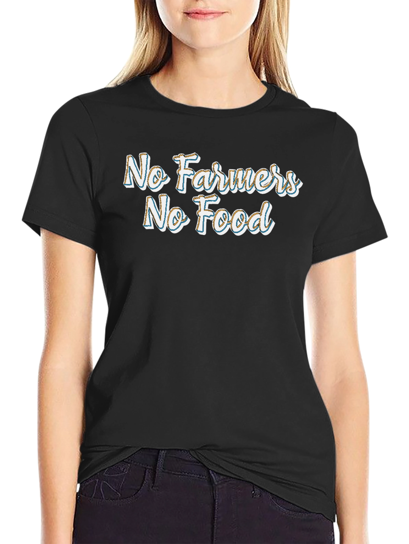 No Farmers No Food Graphic Tee