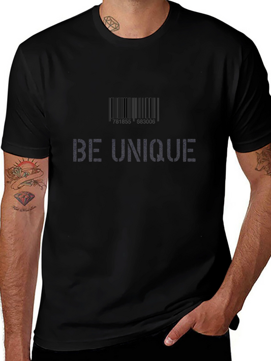 Be Unique Graphic Tee - Black Unisex T-Shirt