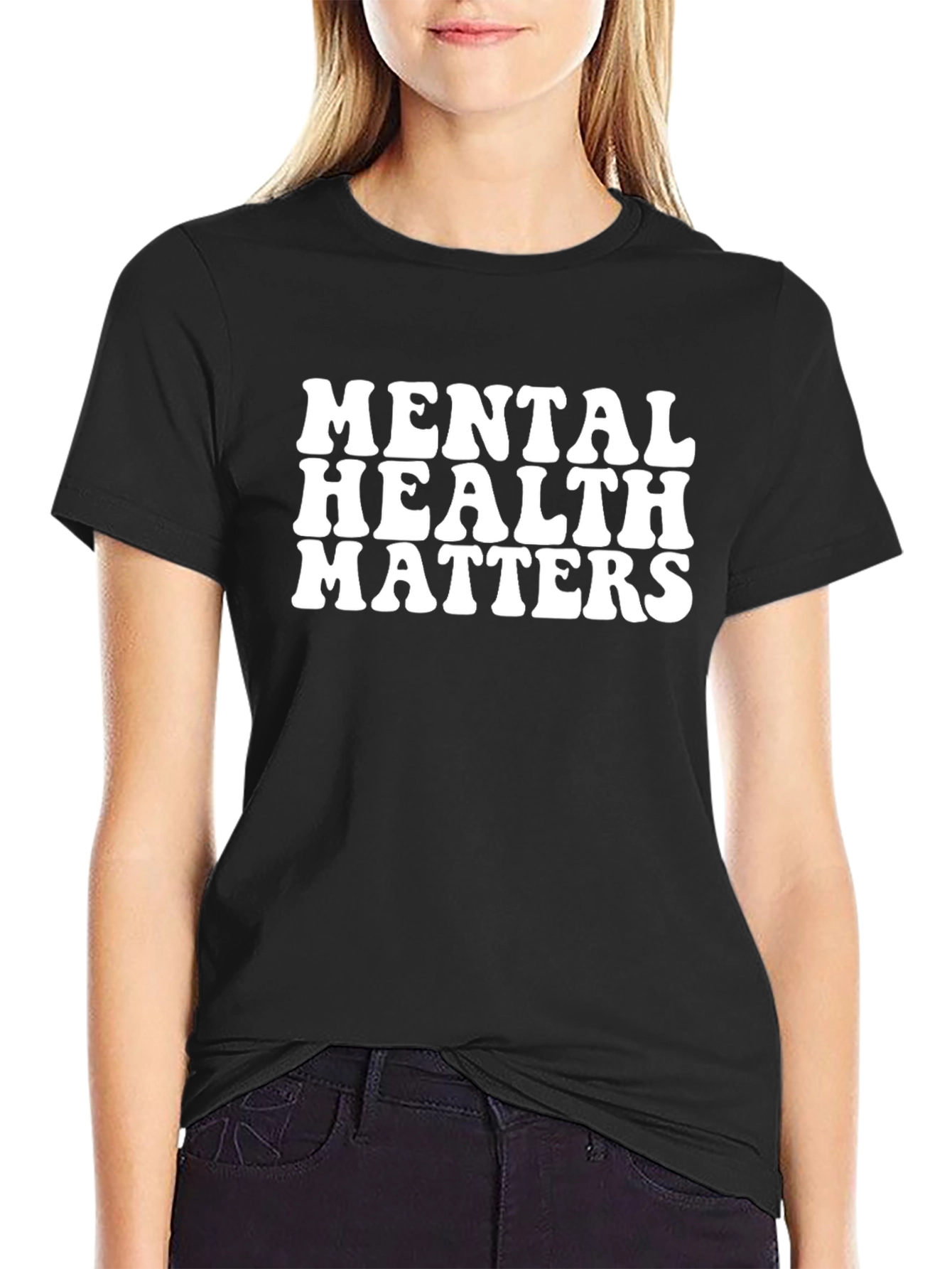 Mental Health Matters Graphic Tee - Black