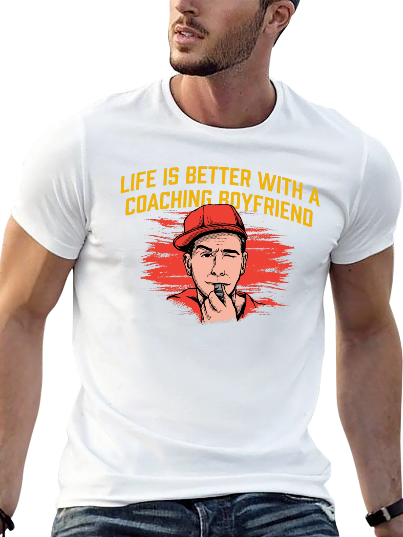 Coaching Boyfriend T-Shirt - Life Is Better