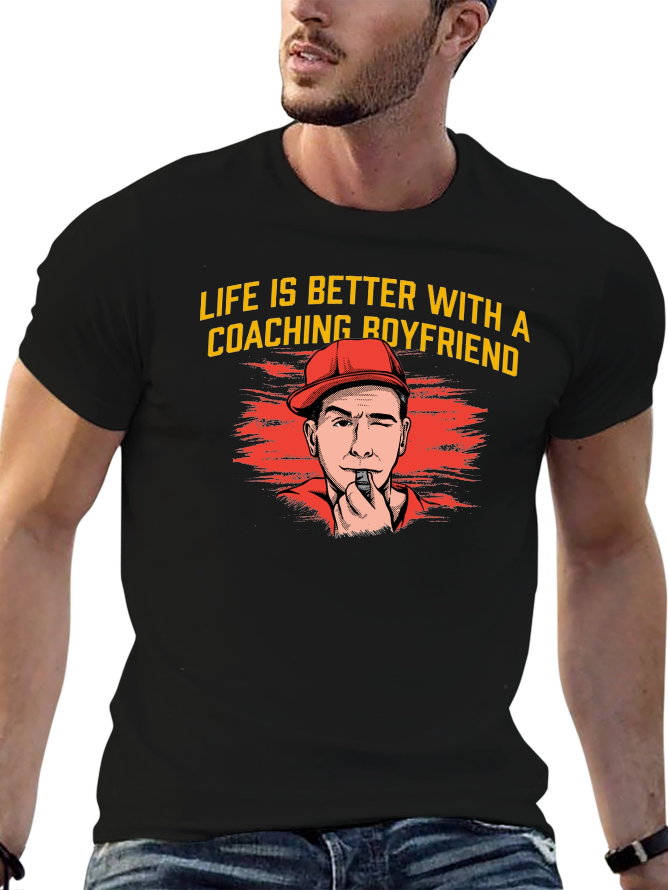 Coaching Boyfriend T-Shirt - Life Is Better