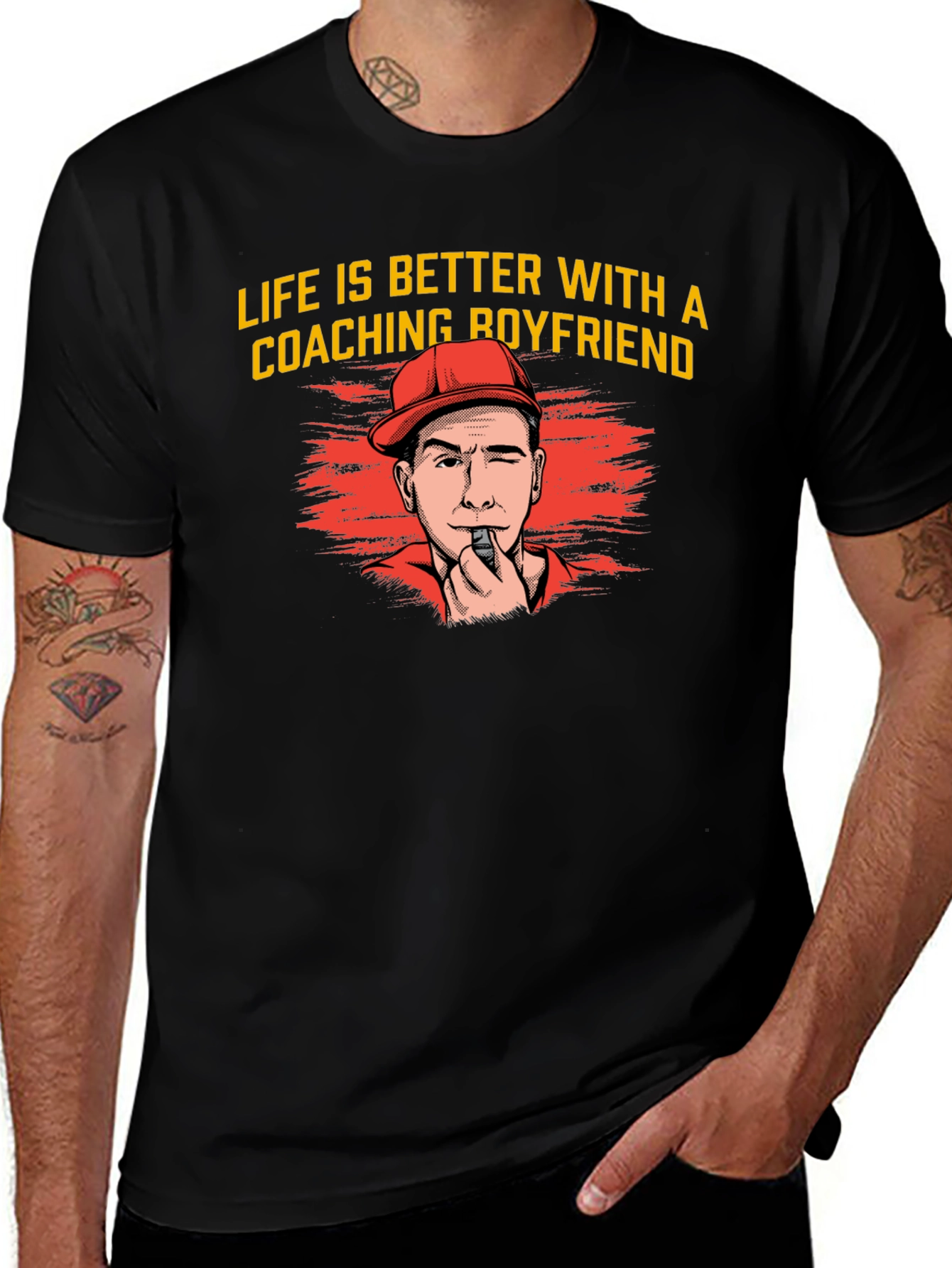 Coaching Boyfriend T-Shirt - Life Is Better
