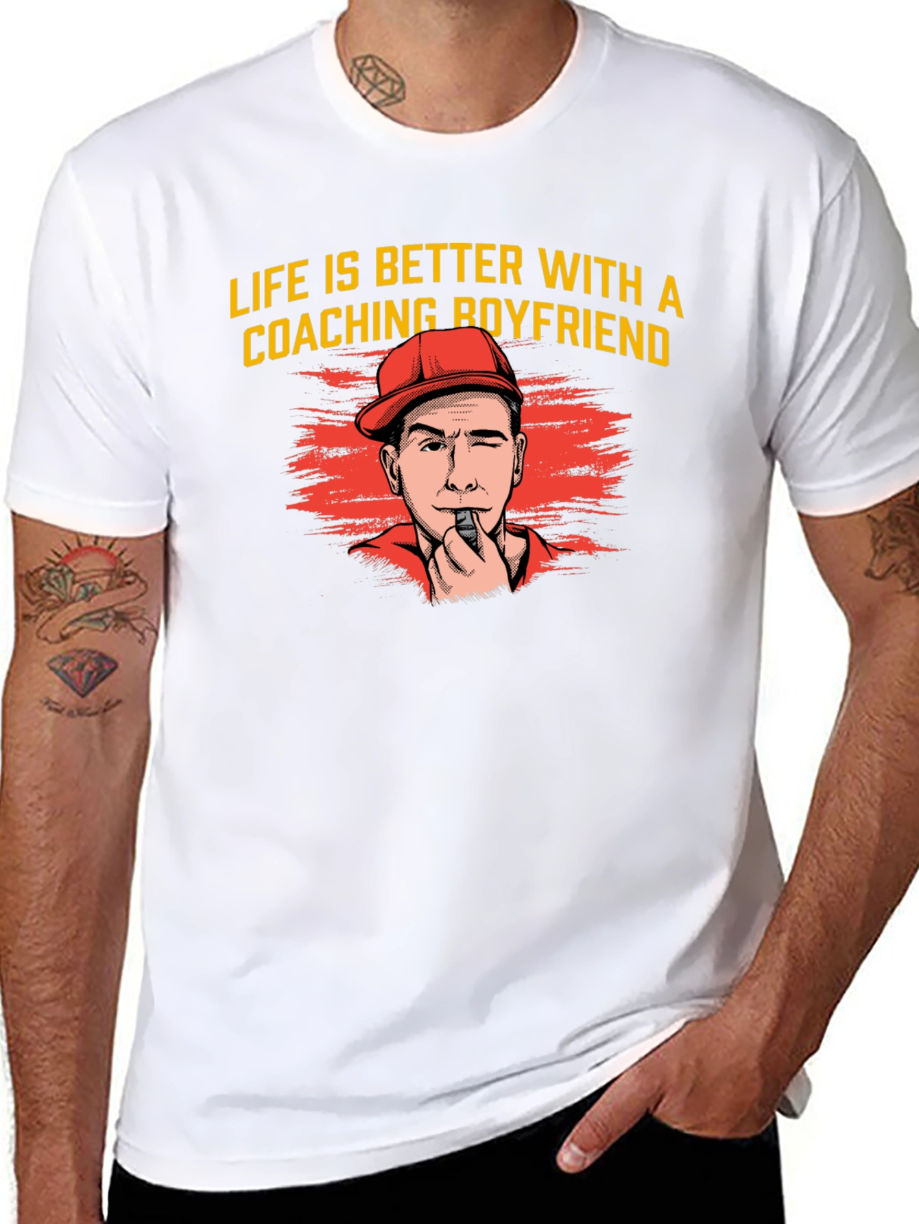 Coaching Boyfriend T-Shirt - Life Is Better