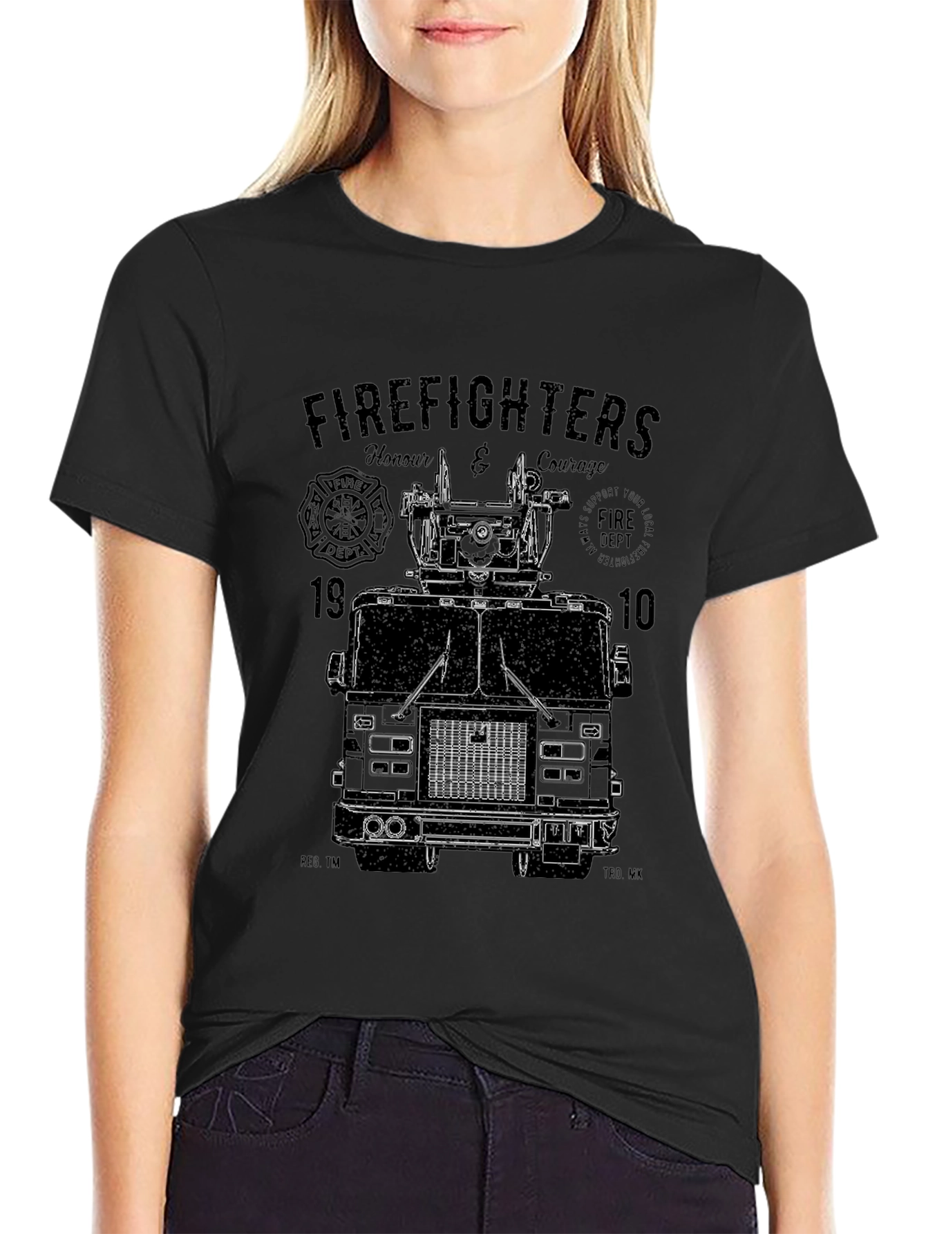 Firefighter Tribute Tee - Honor & Courage