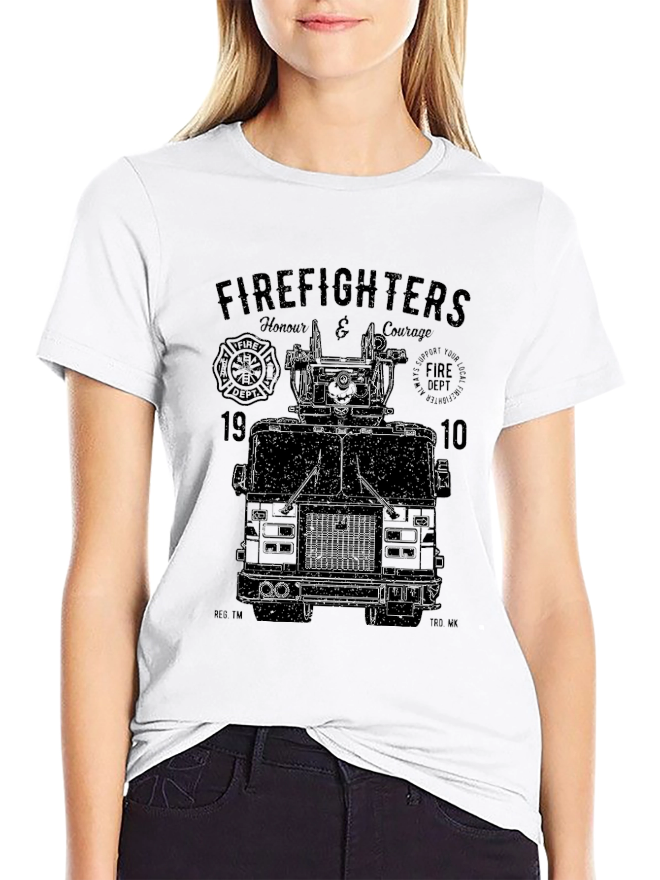 Firefighter Tribute Tee - Honor & Courage