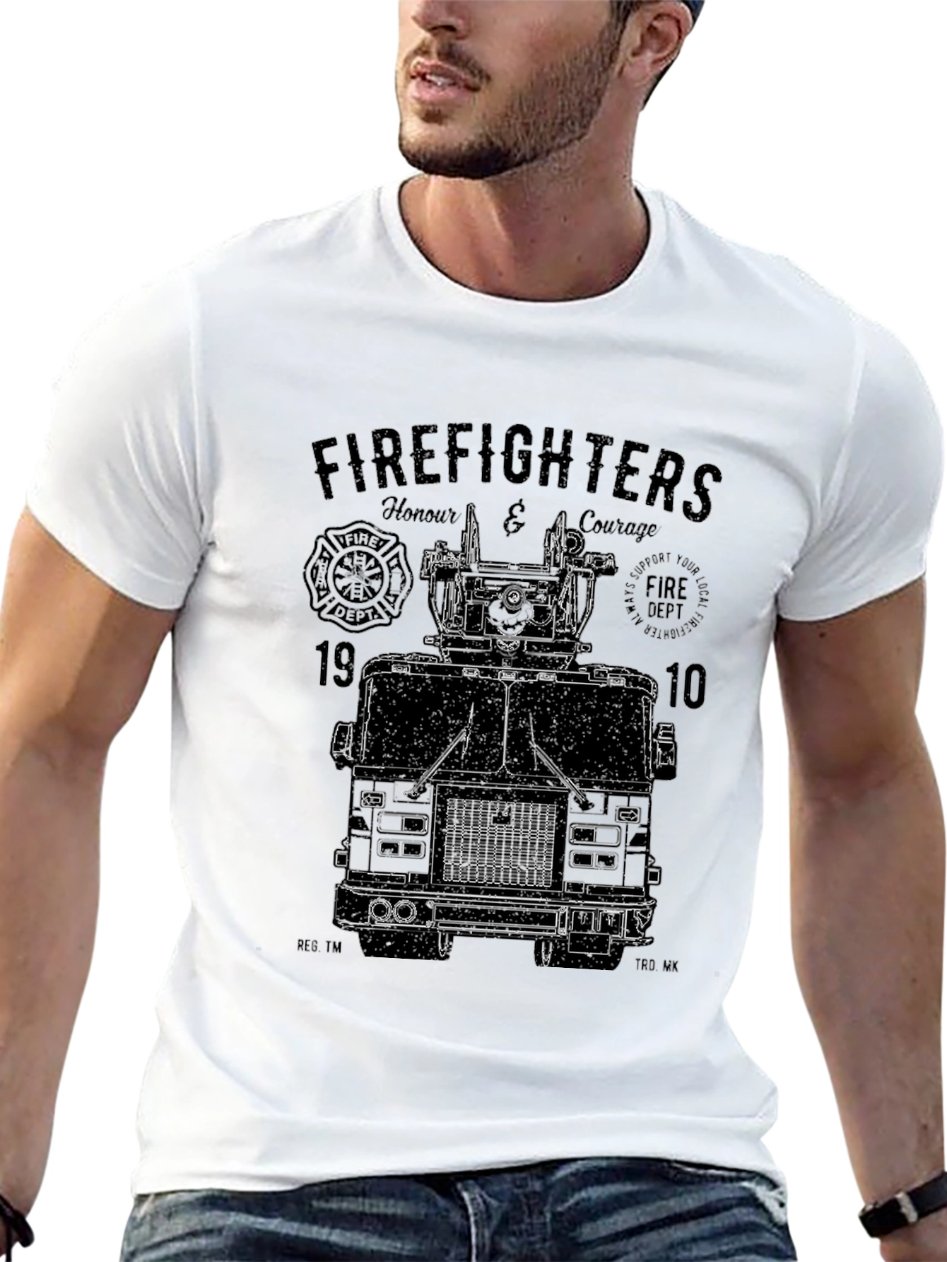 Firefighter Tribute Tee - Honor & Courage